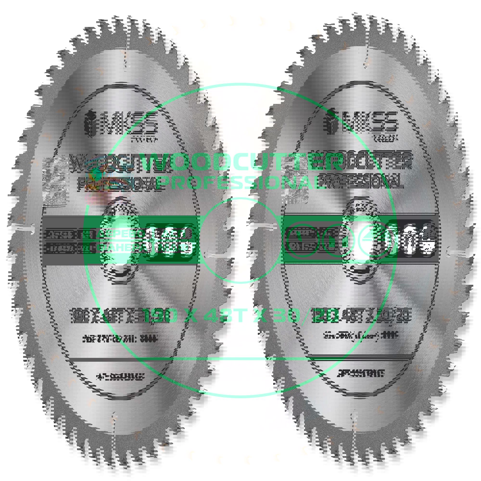 Изображение товара Диск пильный по дереву MKSS Toolbox Woodcutter SS3019 48З 190 мм 1.4 мм толщина