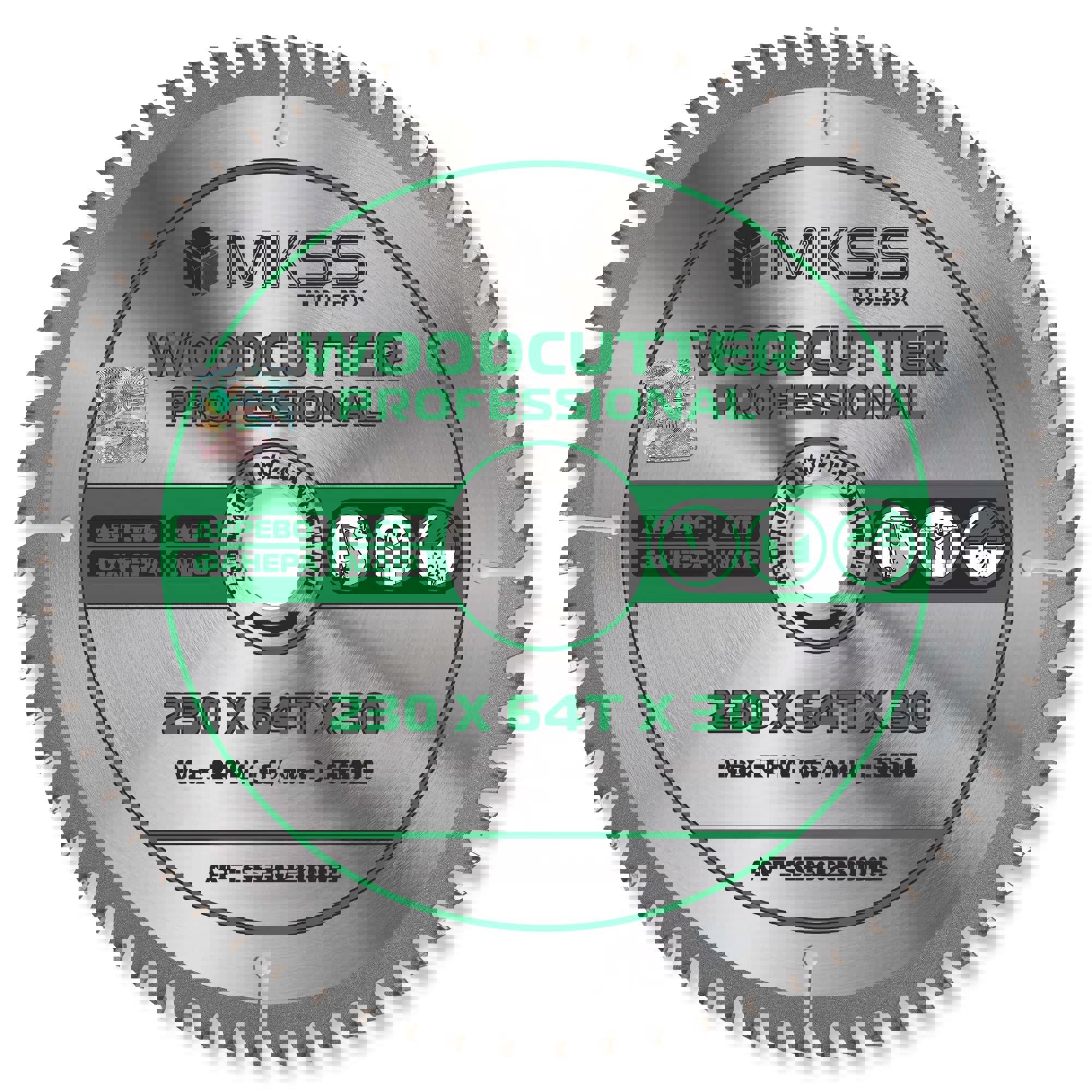 Изображение товара Диск пильный по дереву MKSS Toolbox Woodcutter SS3023 230 мм 64 зуба