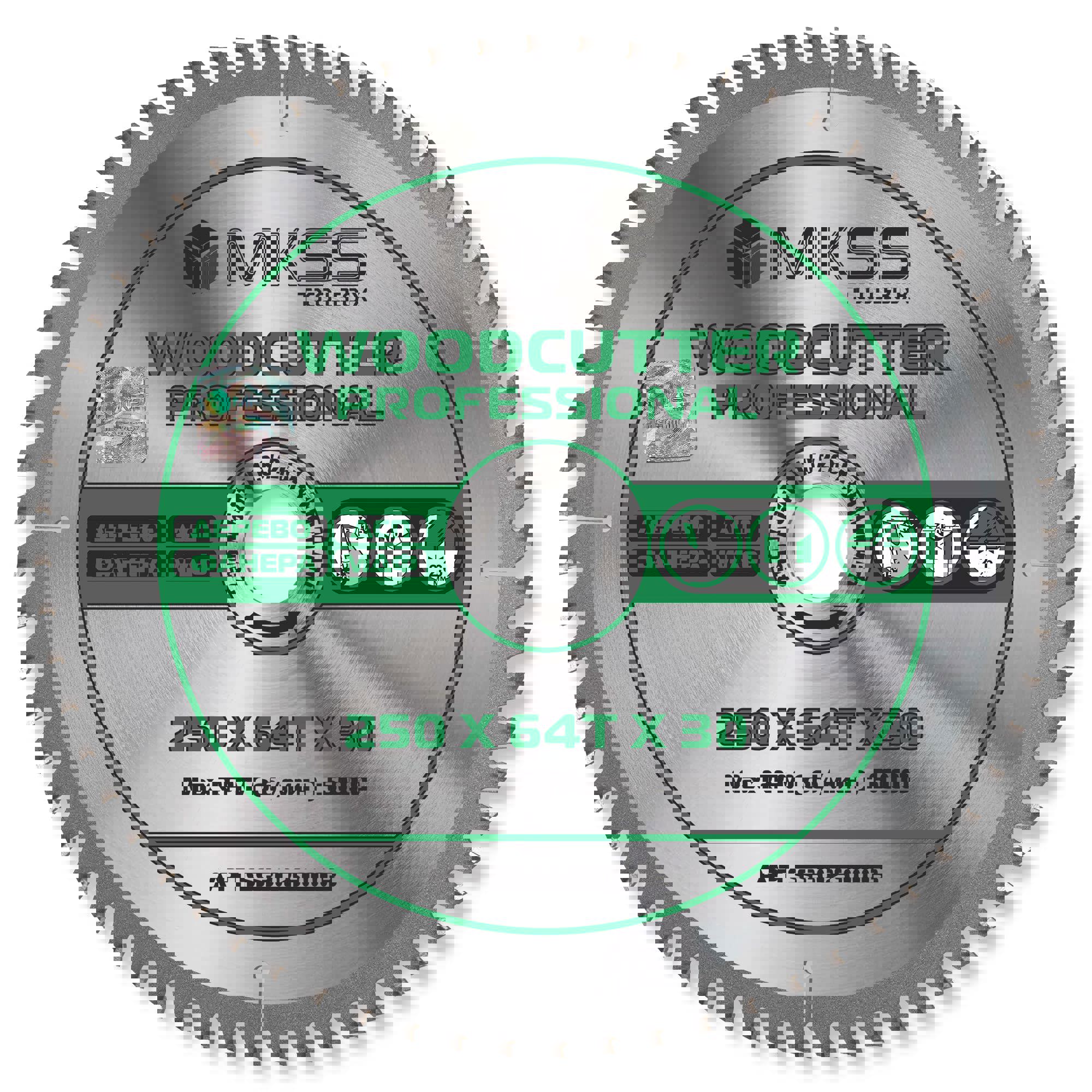 Изображение товара Диск пильный по дереву MKSS Toolbox Woodcutter SS3025 64Т 250x30x1.8 мм