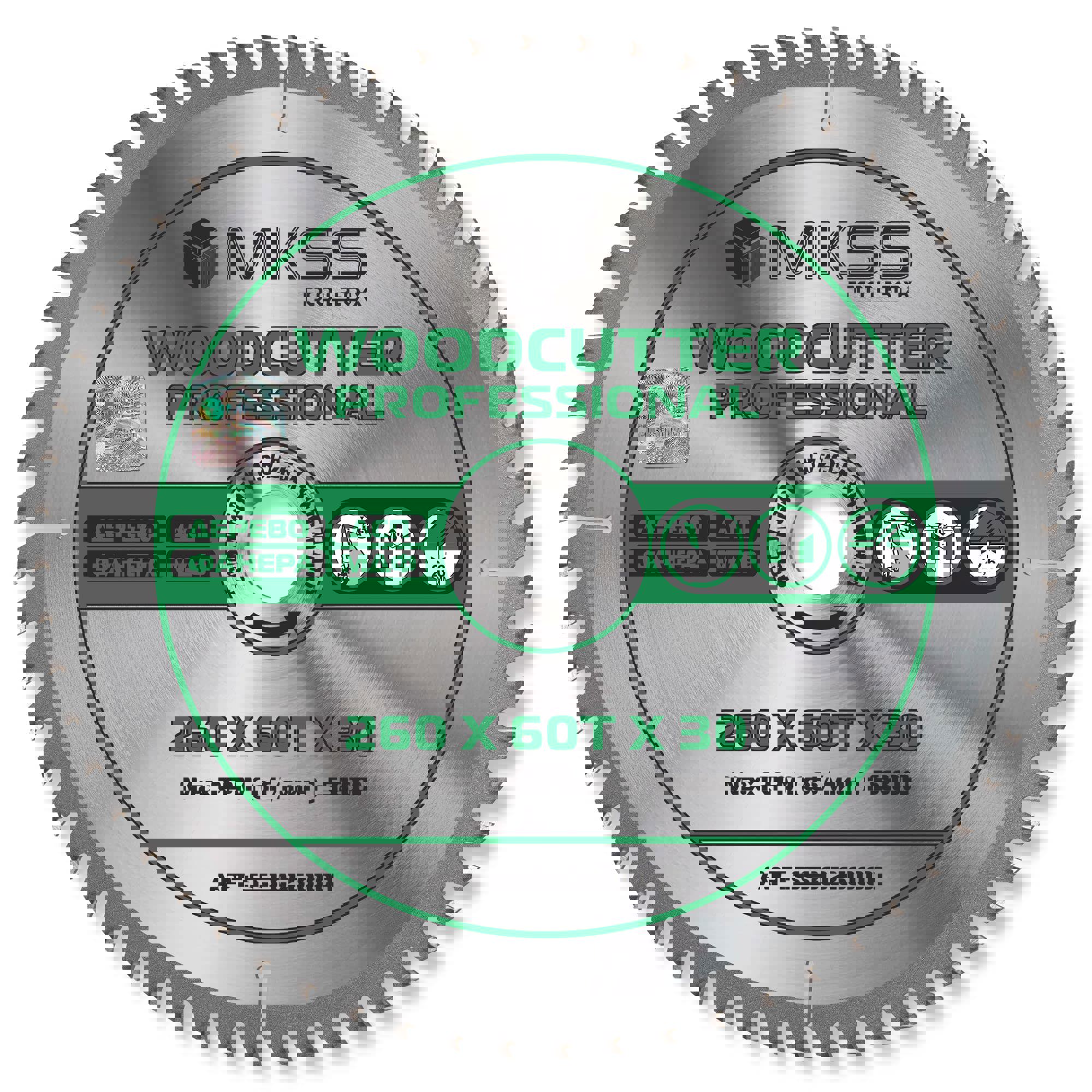Изображение товара Диск пильный по дереву MKSS Toolbox Woodcutter SS3026 60 зубьев 260x30x1.8 мм