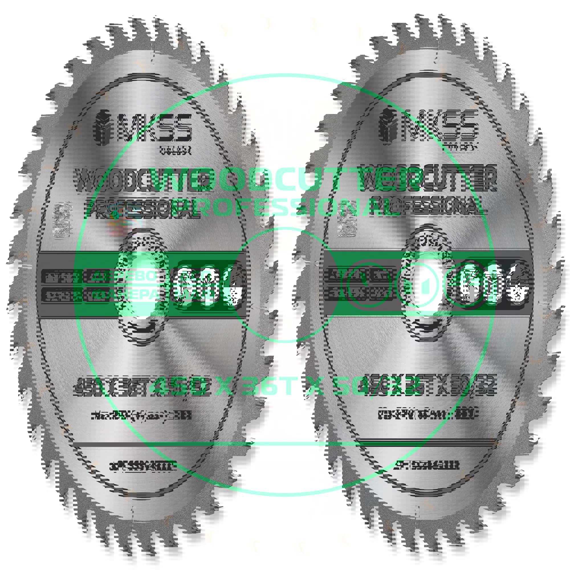 Изображение товара Диск пильный по дереву MKSS Woodcutter Professional SS3045 36Т 450x50x2.5 мм