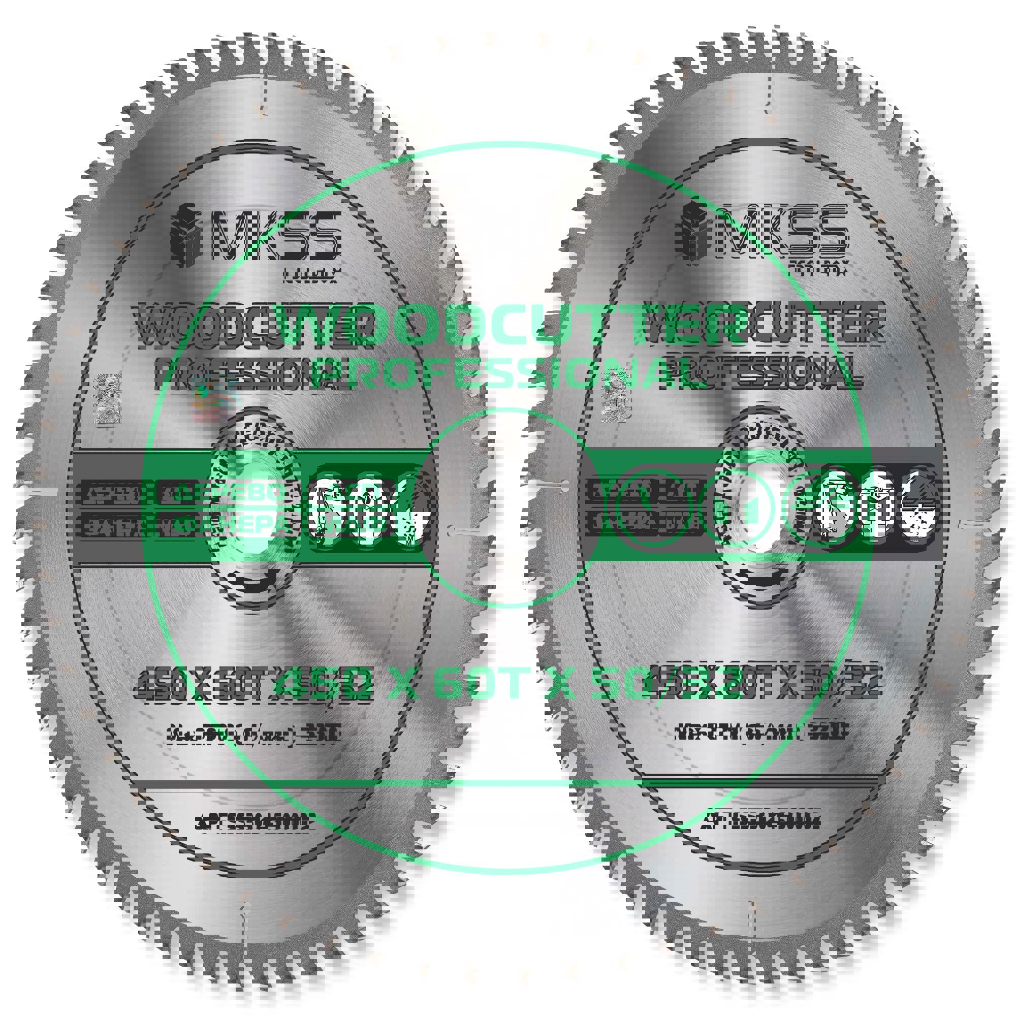 Изображение товара Диск пильный по дереву MKSS Toolbox Woodcutter SS3045 60Т 450х50х2.5 мм профессиональный
