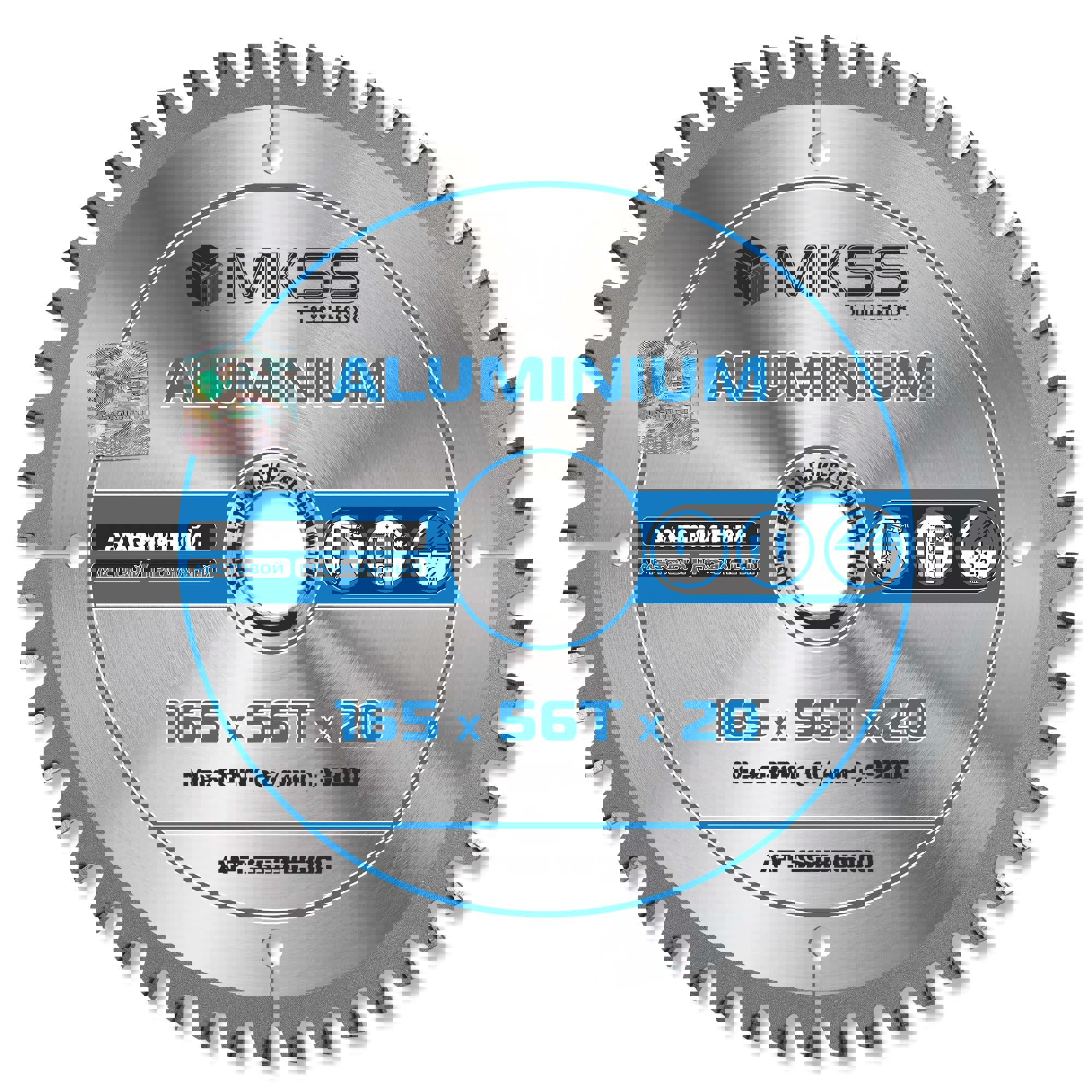 Изображение товара Диск пильный по алюминию MKSS Toolbox SS3316 56Т 165x20x1.5 мм