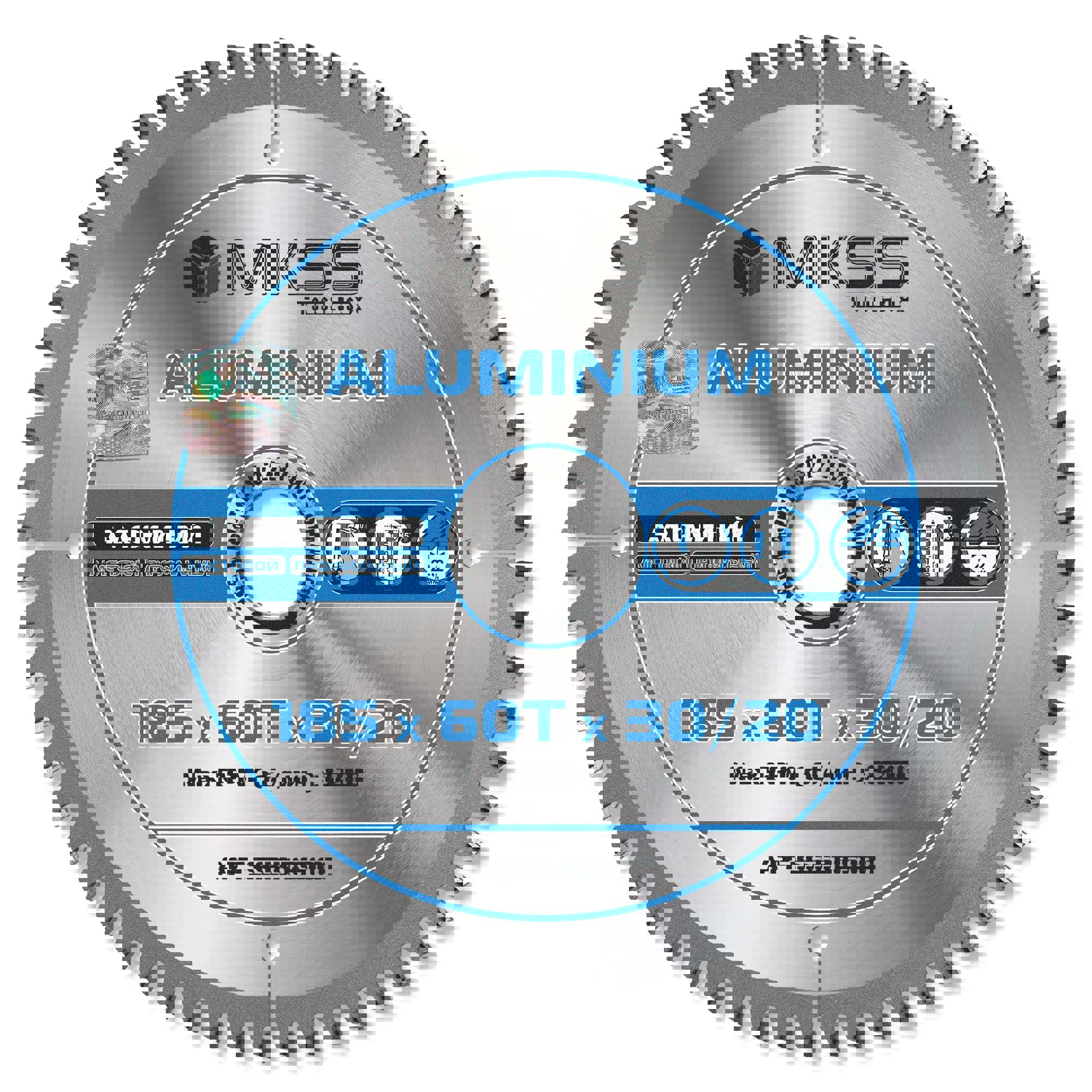 Изображение товара Диск пильный MKSS для алюминия SS3318 60 зубов 185 мм для циркулярной пилы