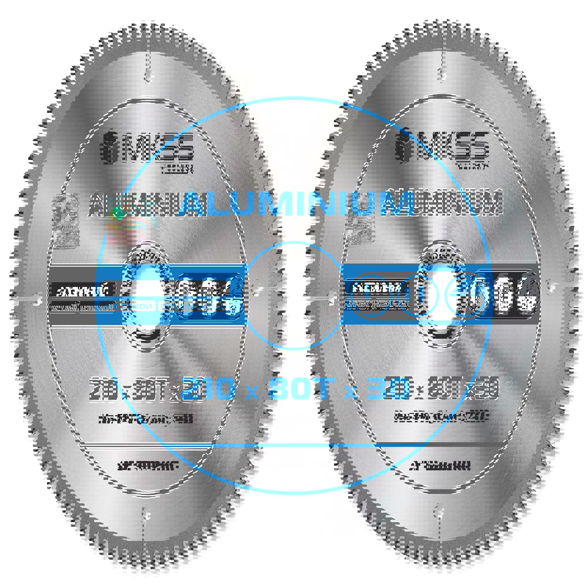 Изображение товара Диск пильный по алюминию MKSS Toolbox SS3321 80Т 210x30x1.6 мм профессиональный