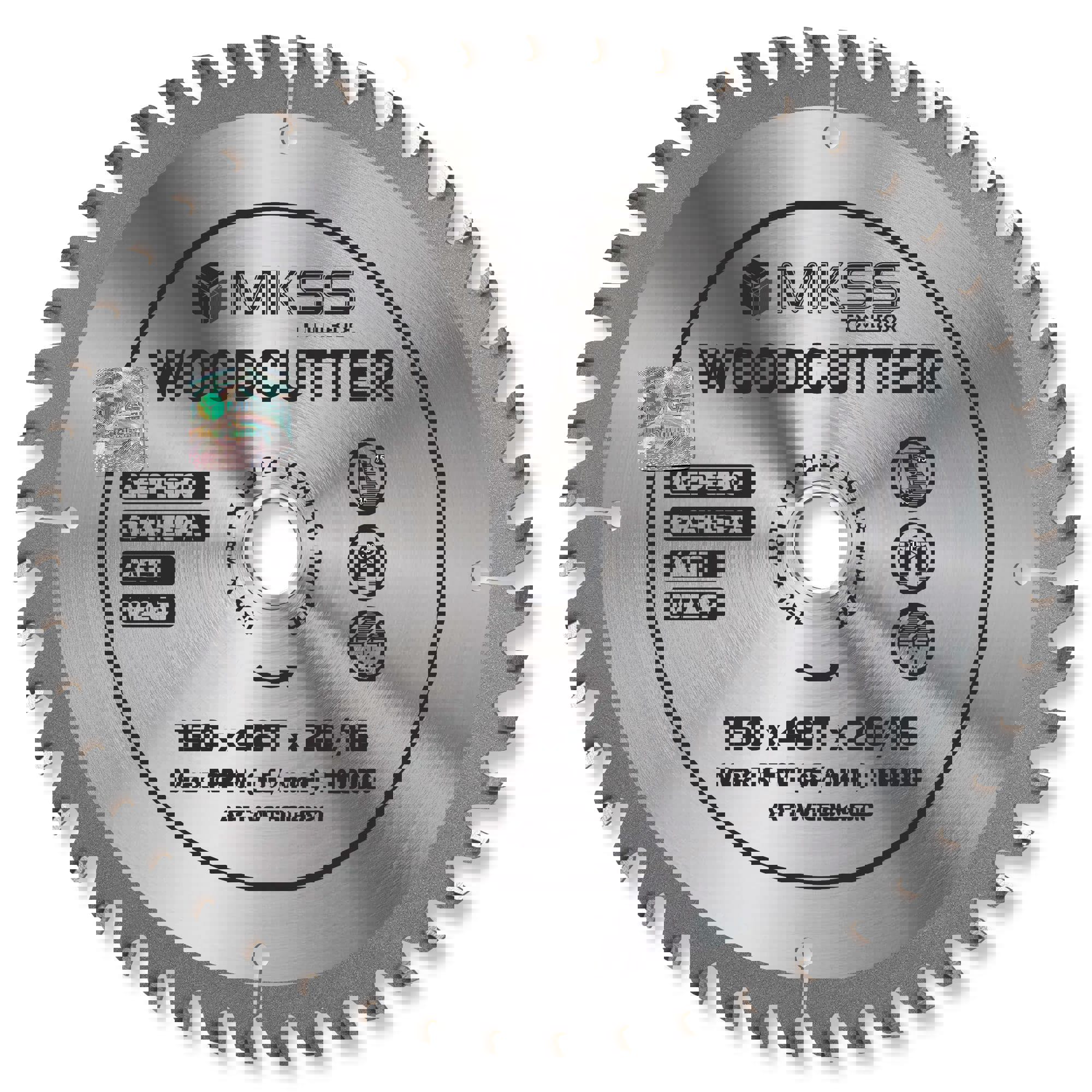 Изображение товара Диск пильный по дереву MKSS Toolbox Woodcutter WC1500 48Т 150x20x1.3 мм