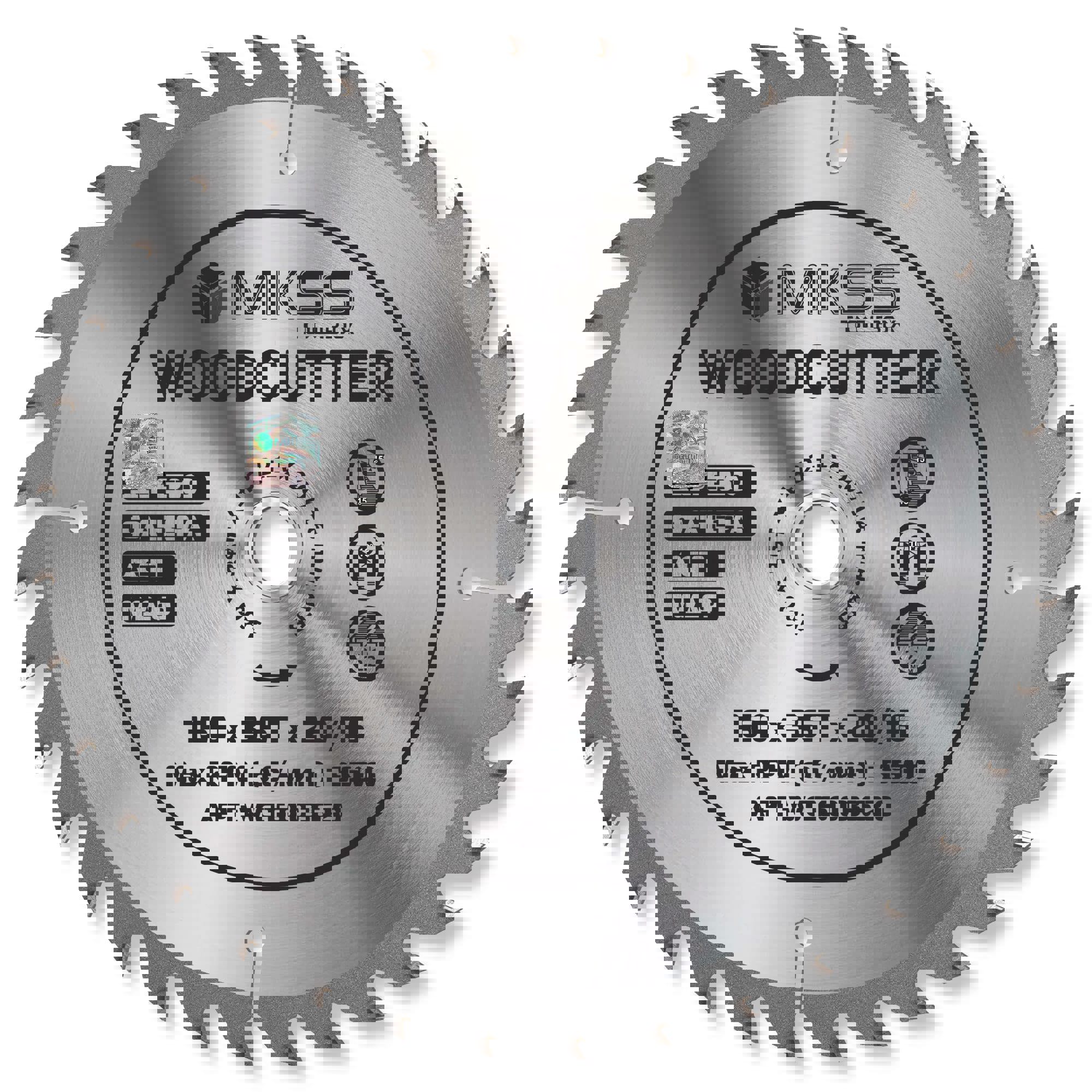 Изображение товара Диск пильный по дереву MKSS TOOLBOX Woodcutter WC1600 36Т 160x20x1.3 мм