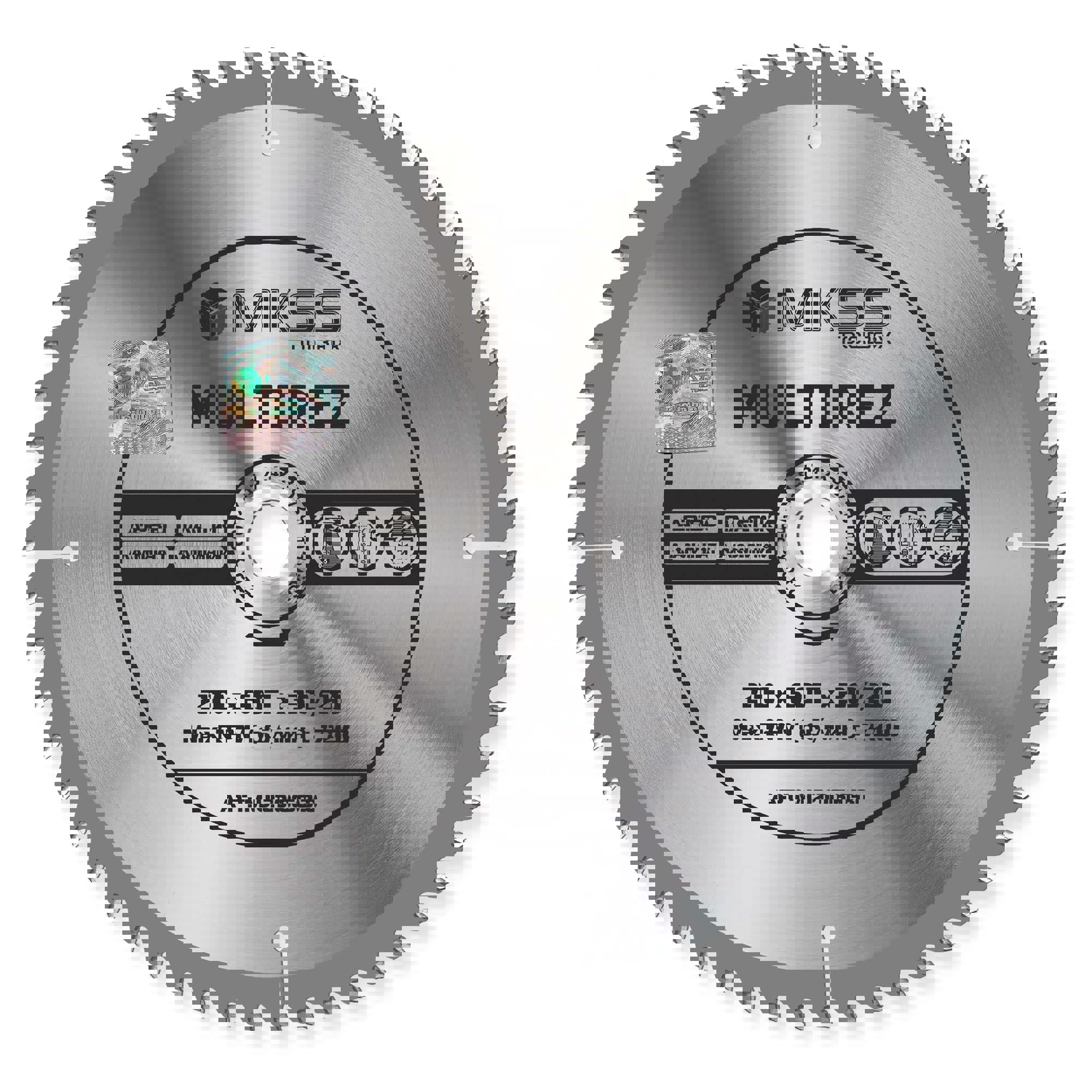 Изображение товара Пильный диск универсальный MKSS Toolbox MU2100 60Т 210x30x1.5 мм