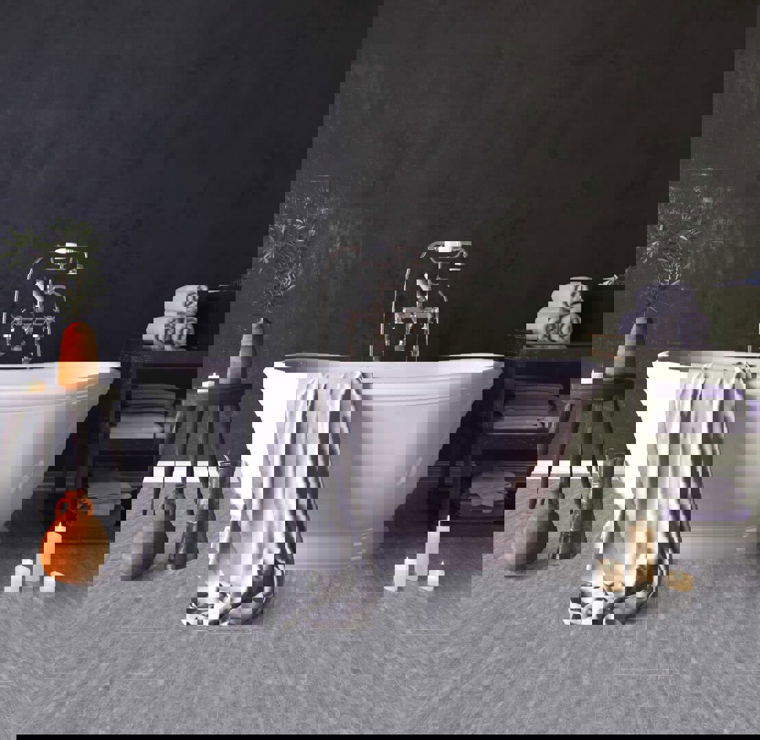 Изображение товара SPC плитка Royce Qvadro Бетон Бенан 42 класс, 4 мм, водостойкая, укладка замком