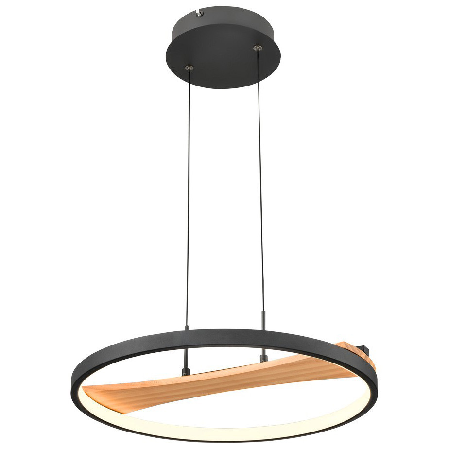 Изображение товара Подвесной светильник Velante 450-043-01 с LED для интерьера 8 м² черный и белый