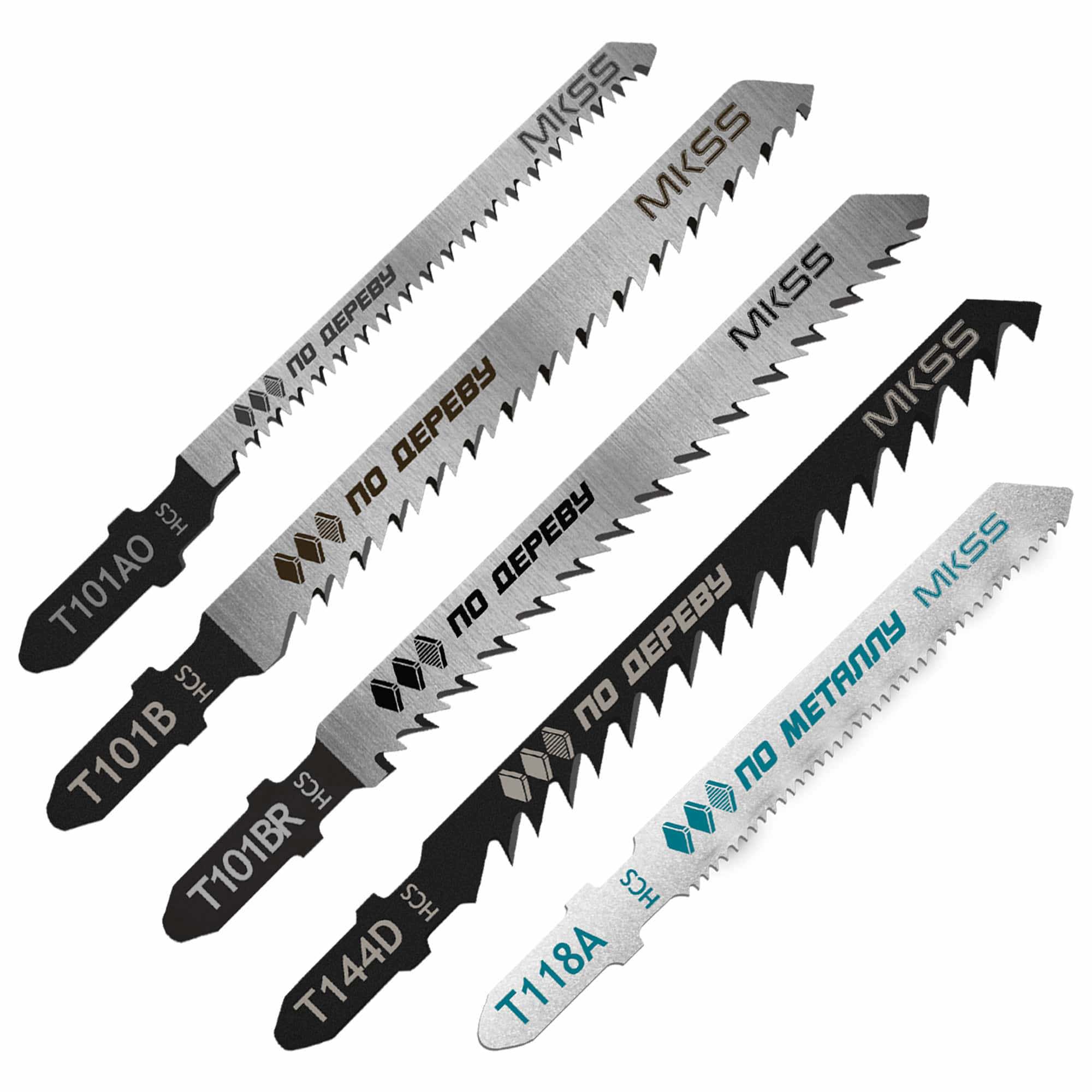 Изображение товара Набор пилок для электролобзика Mkss Toolbox MK0910 5 шт универсальный комплект