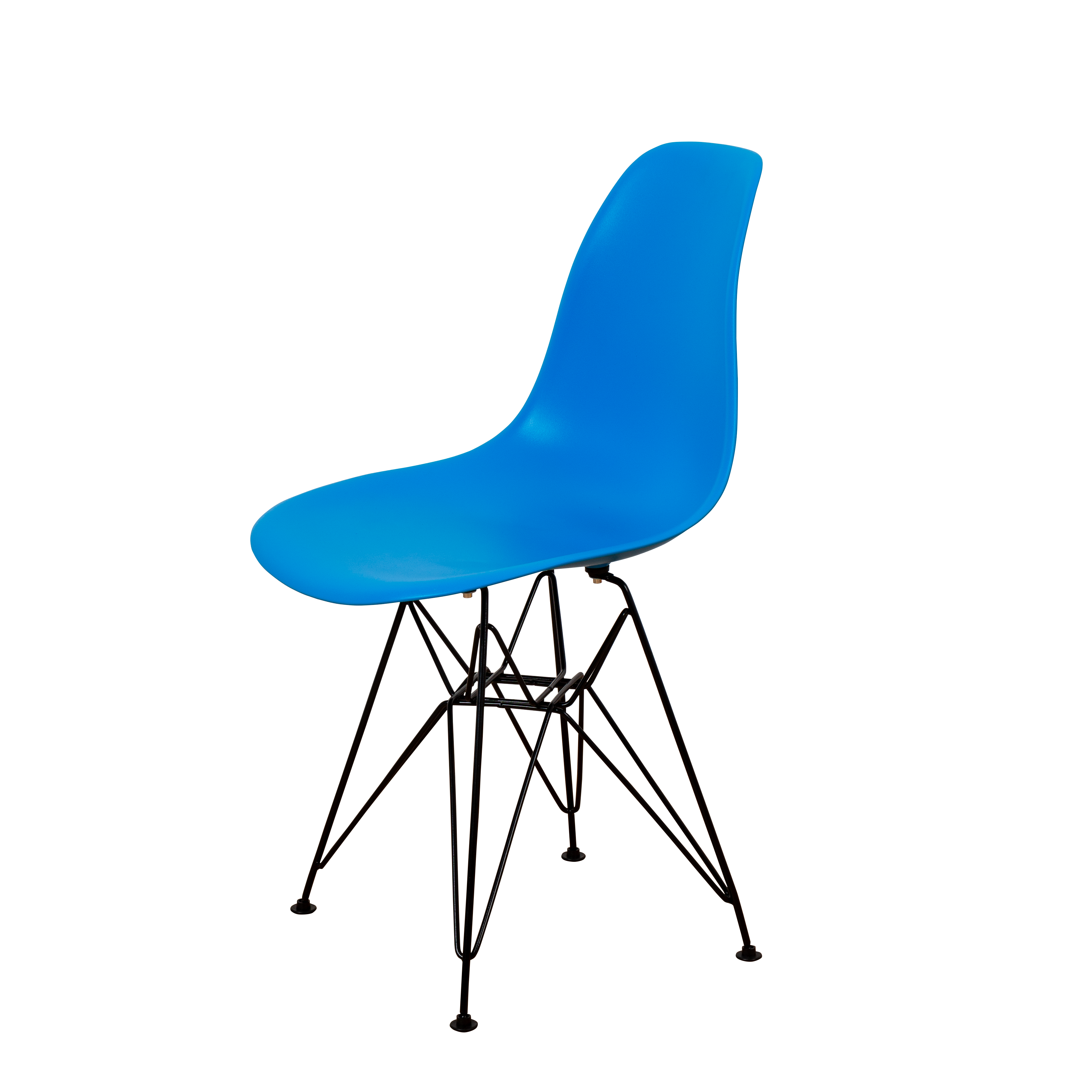 Изображение товара Кухонный стул DERSTUHL Black из полипропилена и металла, синий, 45x82x46 см