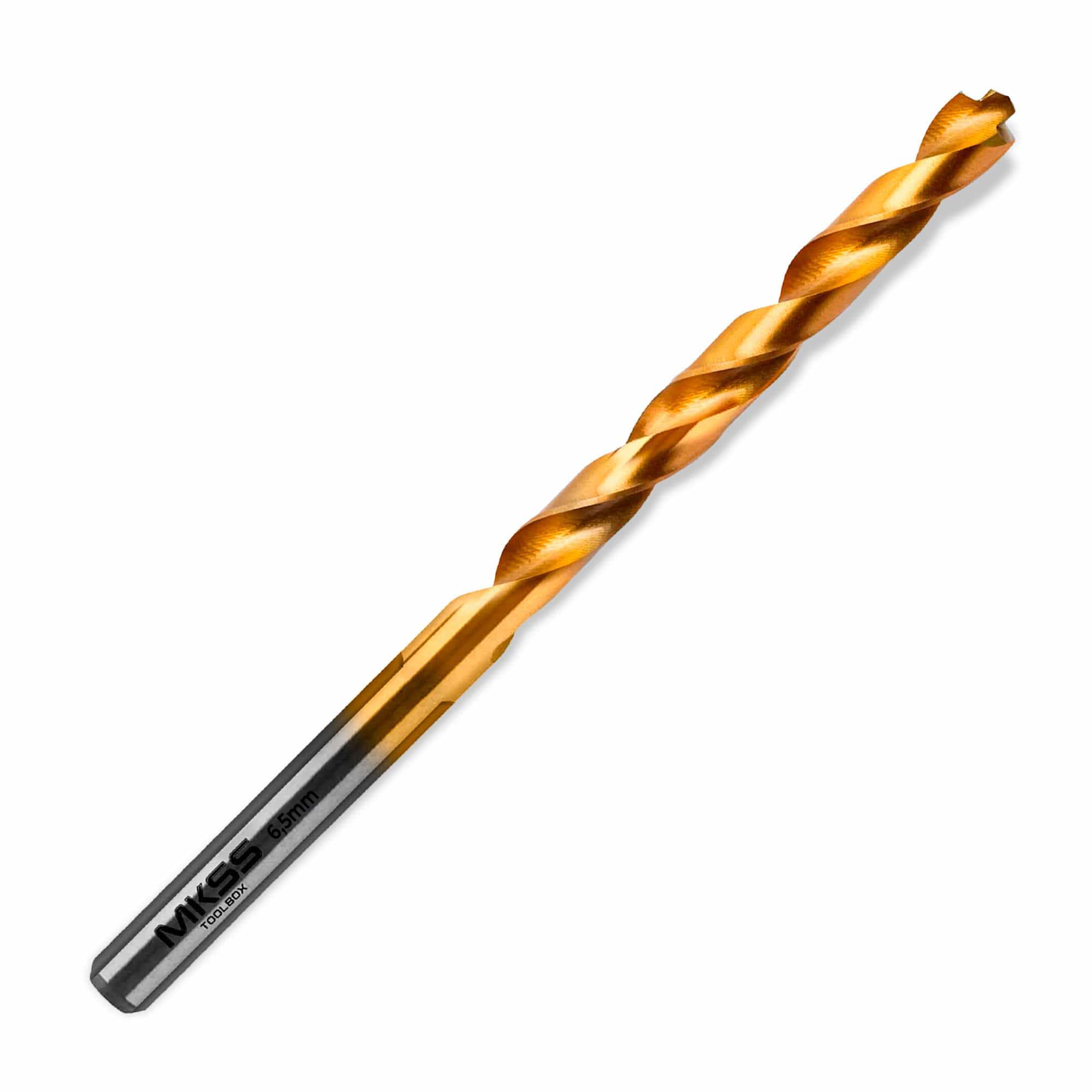 Изображение товара Сверло спиральное по металлу HSS-TiN Mkss Toolbox SS5001 6.5x101 мм