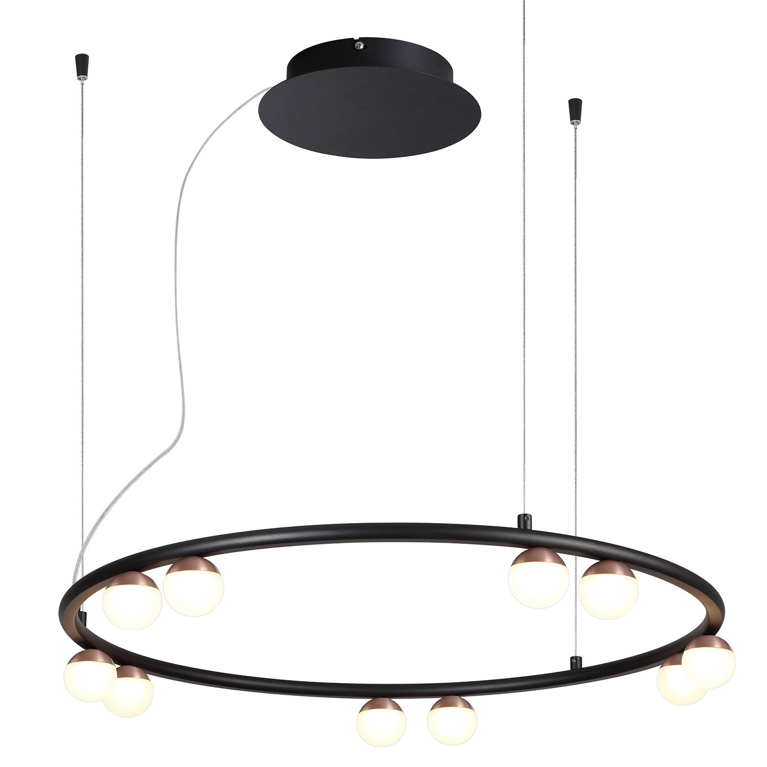 Изображение товара Люстра подвесная Favourite Knopp 4320-10p с LED для до 12 м² черная