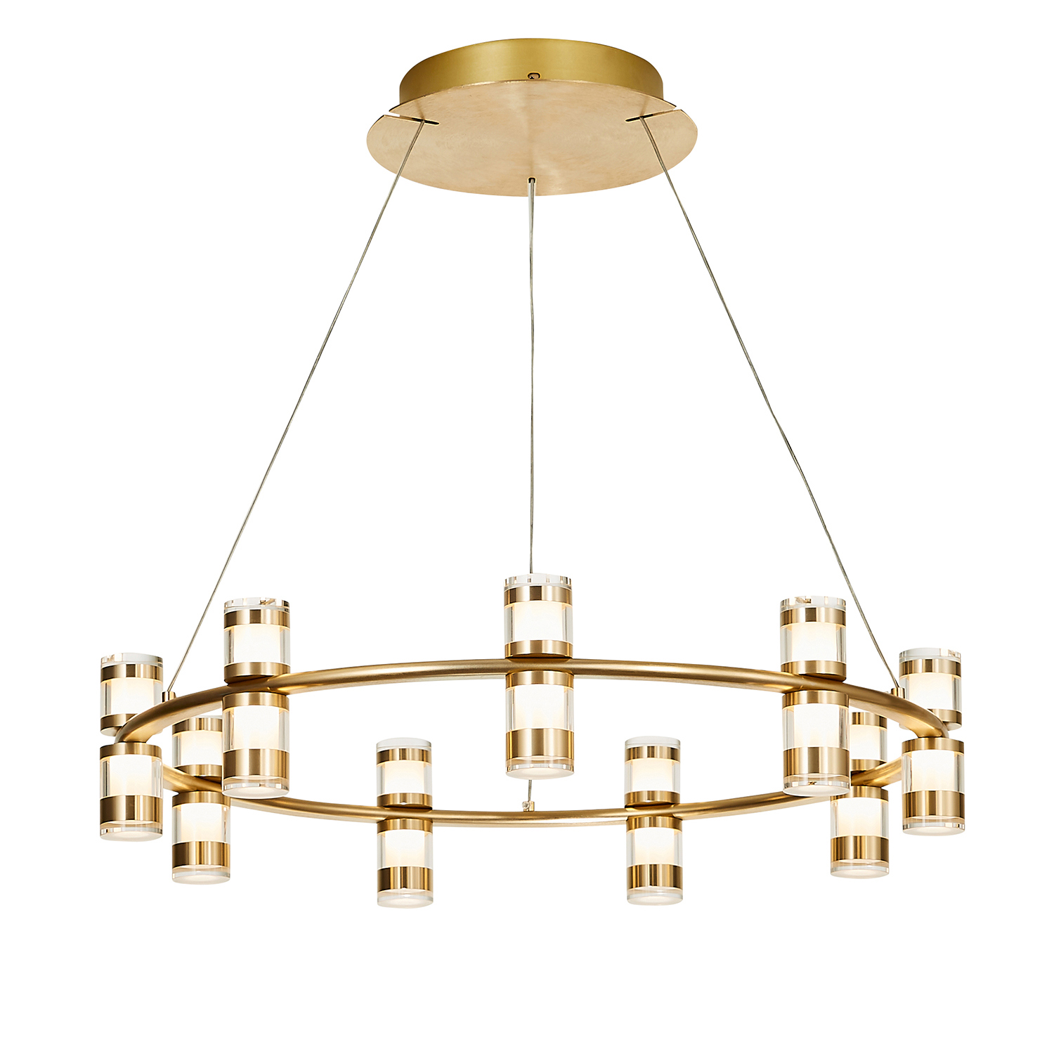 Изображение товара Люстра подвесная светодиодная Favourite Ampullen 4323-9p золотистая