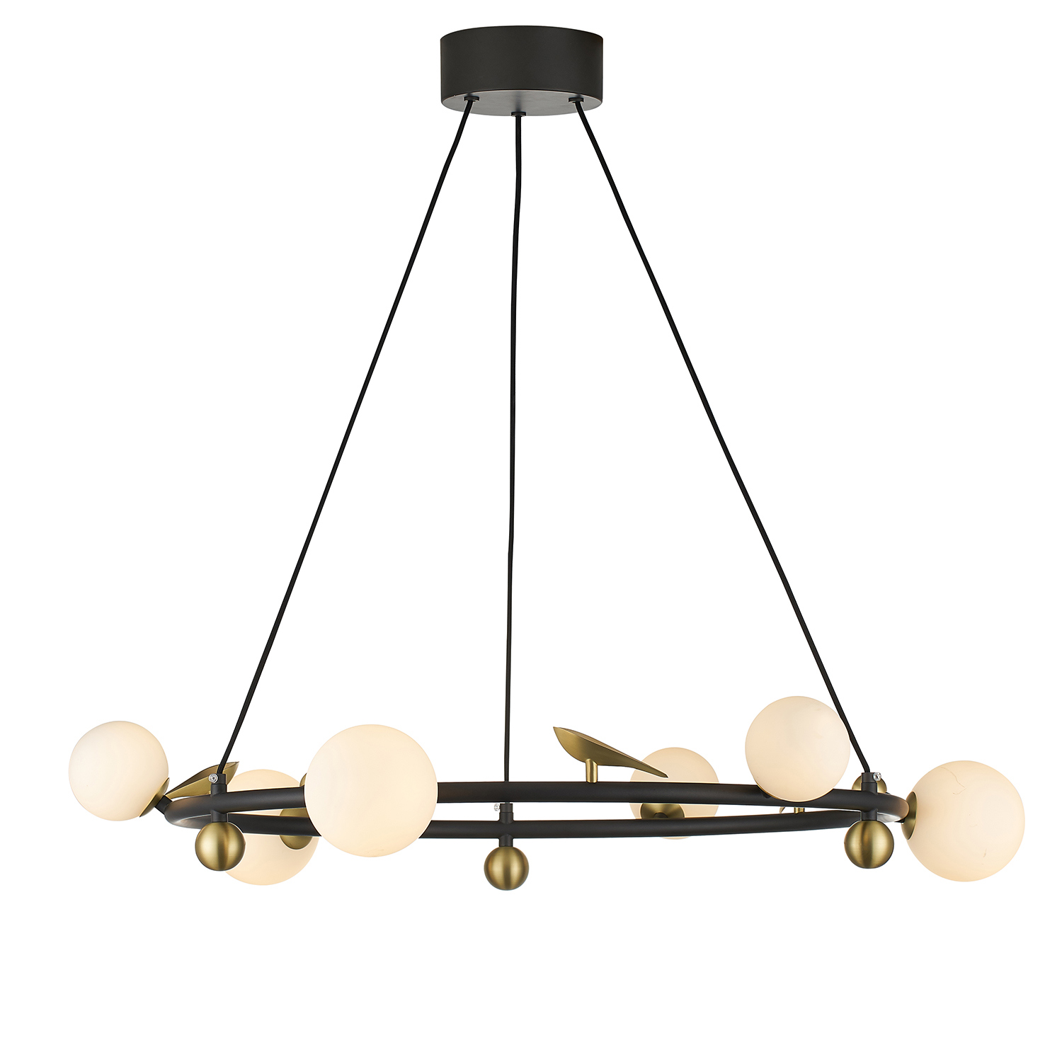 Изображение товара Люстра подвесная светодиодная Favourite Sparrow 4324-6p 8 м² нейтральный белый свет цвет черный