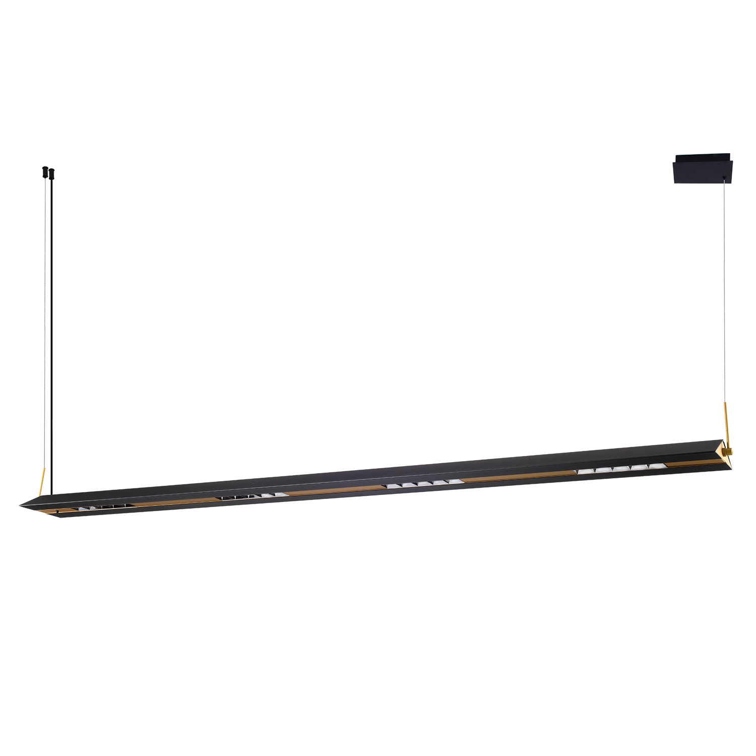 Изображение товара Люстра подвесная светодиодная Favourite Norman 12 м² регулируемый белый свет цвет черный