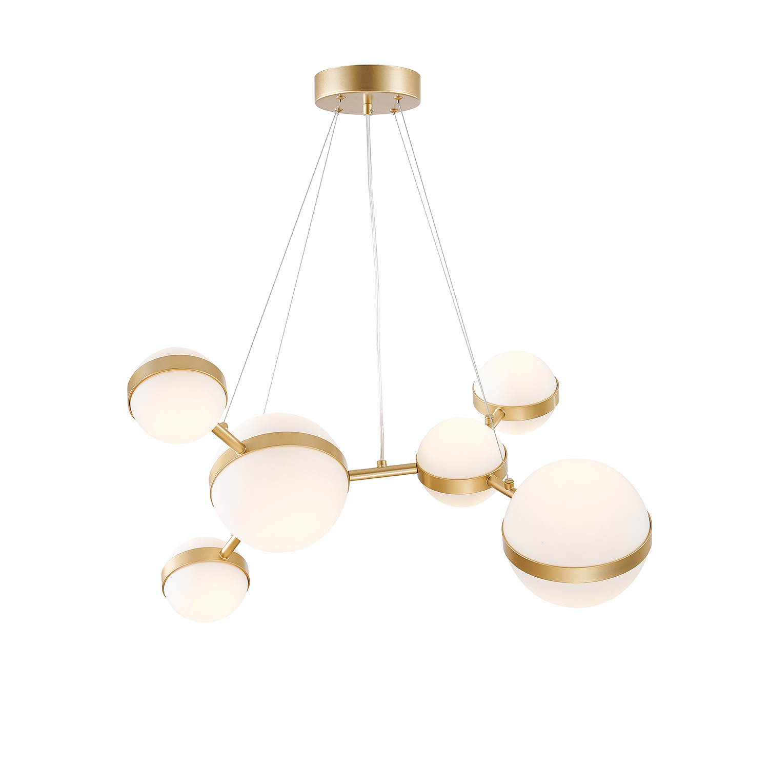 Изображение товара Люстра подвесная Favourite Asterismo 4448-6p светодиодная с стеклянными сферами