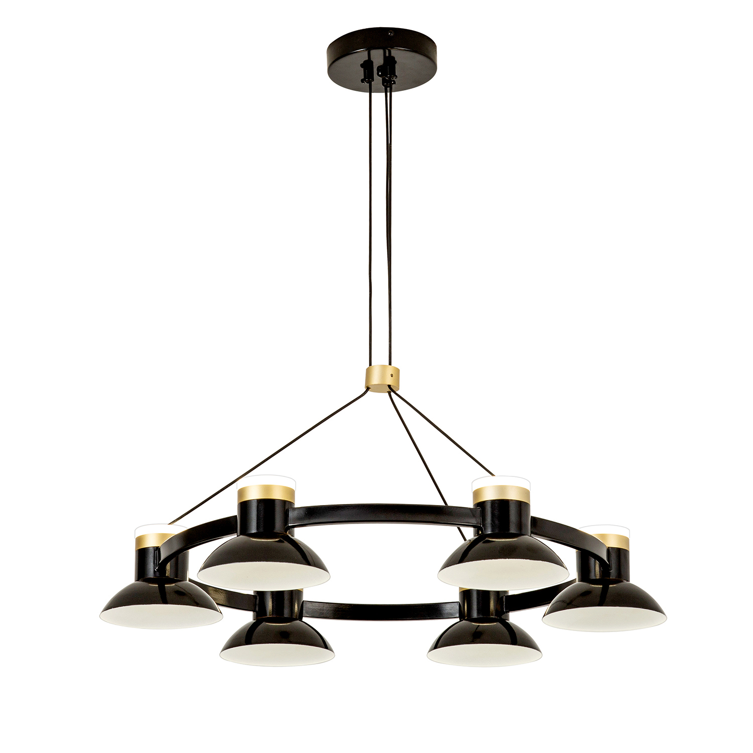 Изображение товара Люстра подвесная Favourite Tatti 4516-6p современный дизайн 16 м² черный