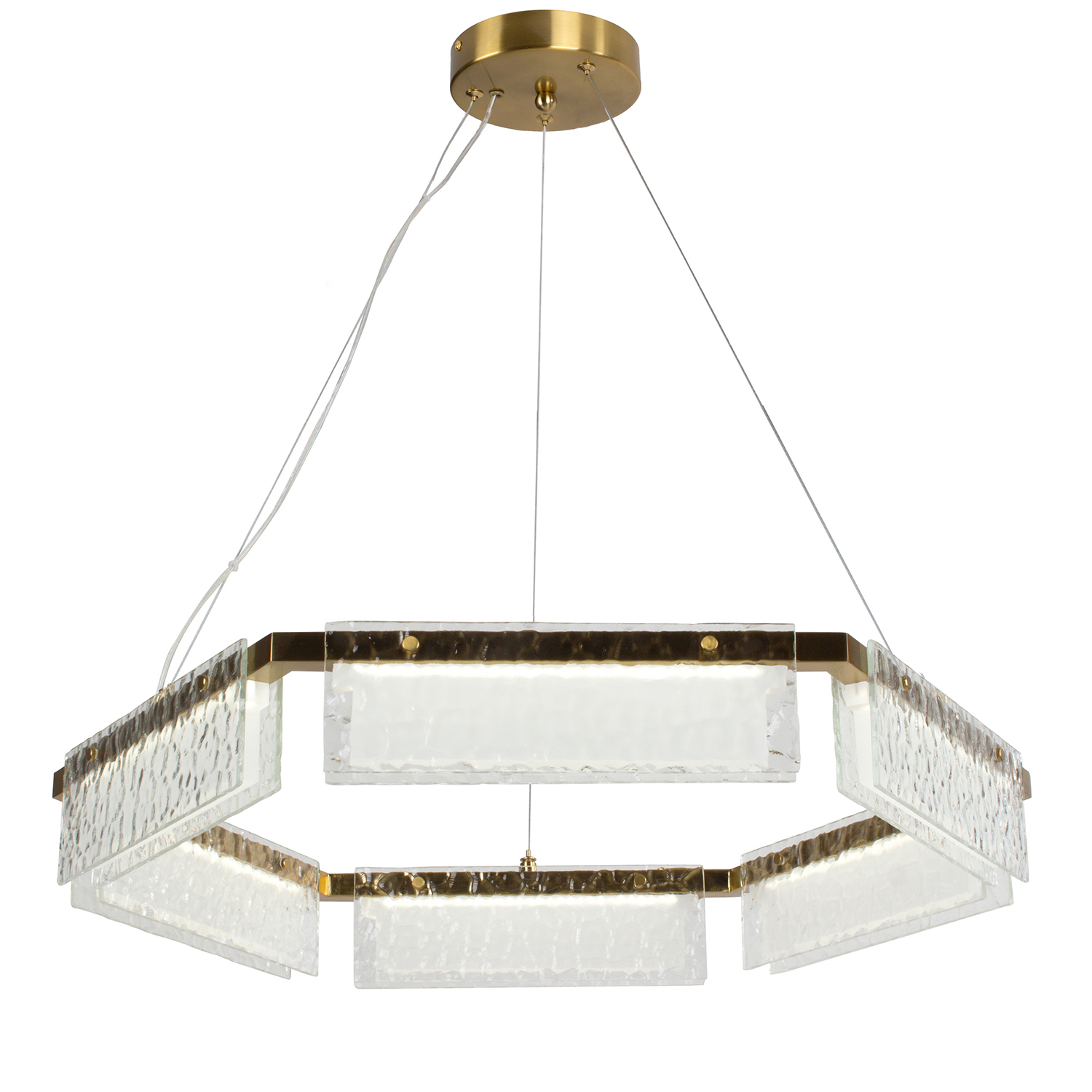 Изображение товара Люстра подвесная Favourite Gelido 4518-6p с LED и стеклянными пластинами