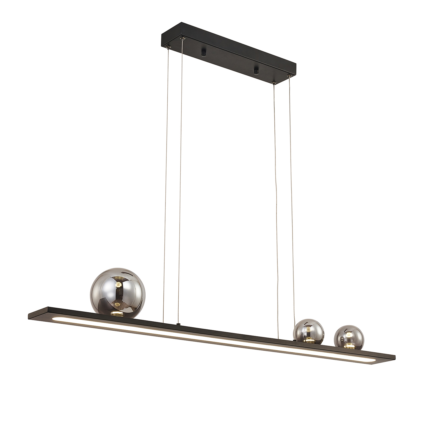 Изображение товара Люстра подвесная Favourite Bilico 4548-3p с LED освещением и зеркальными плафонами