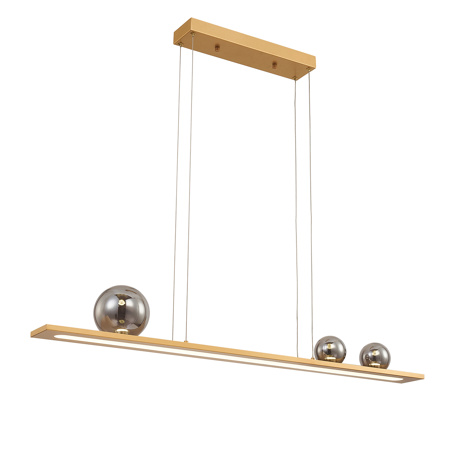 Изображение товара Подвесная светодиодная люстра Favourite Bilico 4549-3p золотистая 7 м²