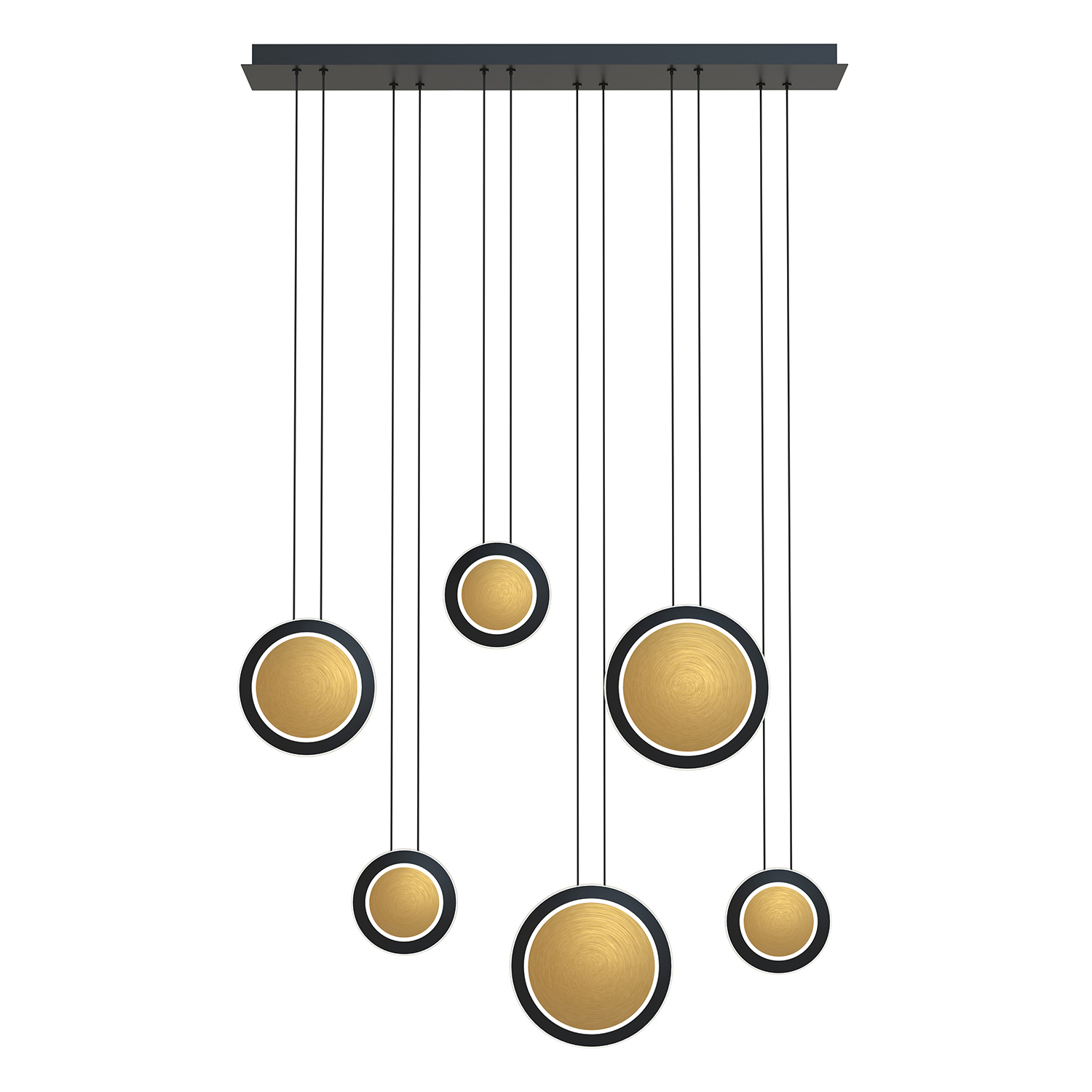 Изображение товара Люстра подвесная Favourite Elation 6 плафонов современный стиль черная