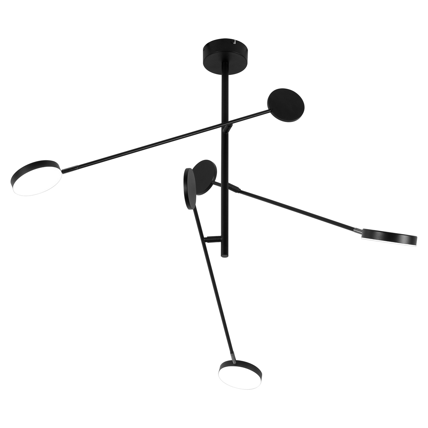 Изображение товара Люстра на штанге Favourite Vorago 4572-3c 6 плафонов современный дизайн черный