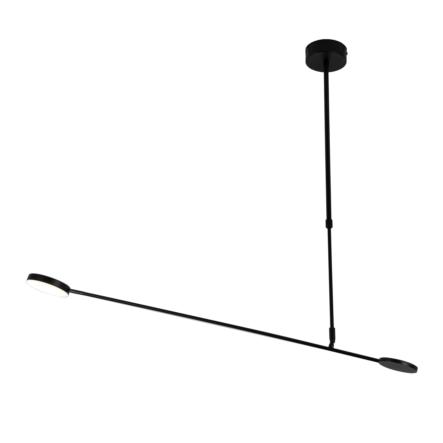 Изображение товара Люстра на штанге Favourite Vorago 4572-1c 2 м2 нейтральный белый свет черная