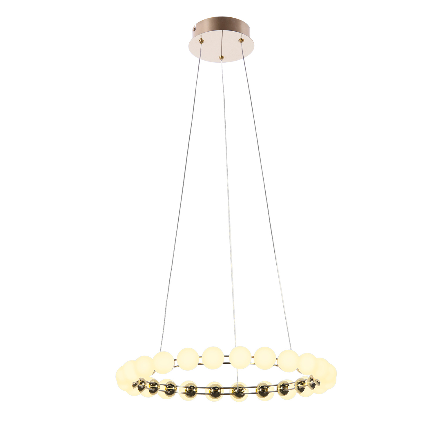 Изображение товара Люстра подвесная светодиодная Favourite Helmet 4590-5p в латунном цвете