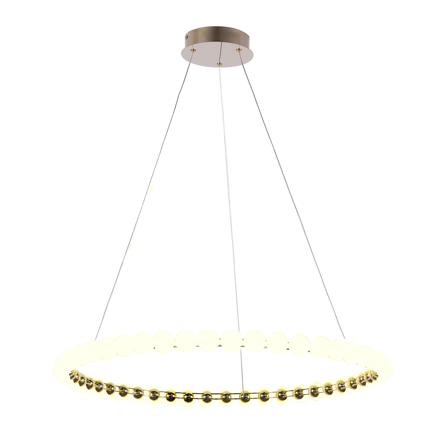 Изображение товара Люстра подвесная Favourite Helmet 4590-8p 14 м² современный дизайн латунь белый плафон