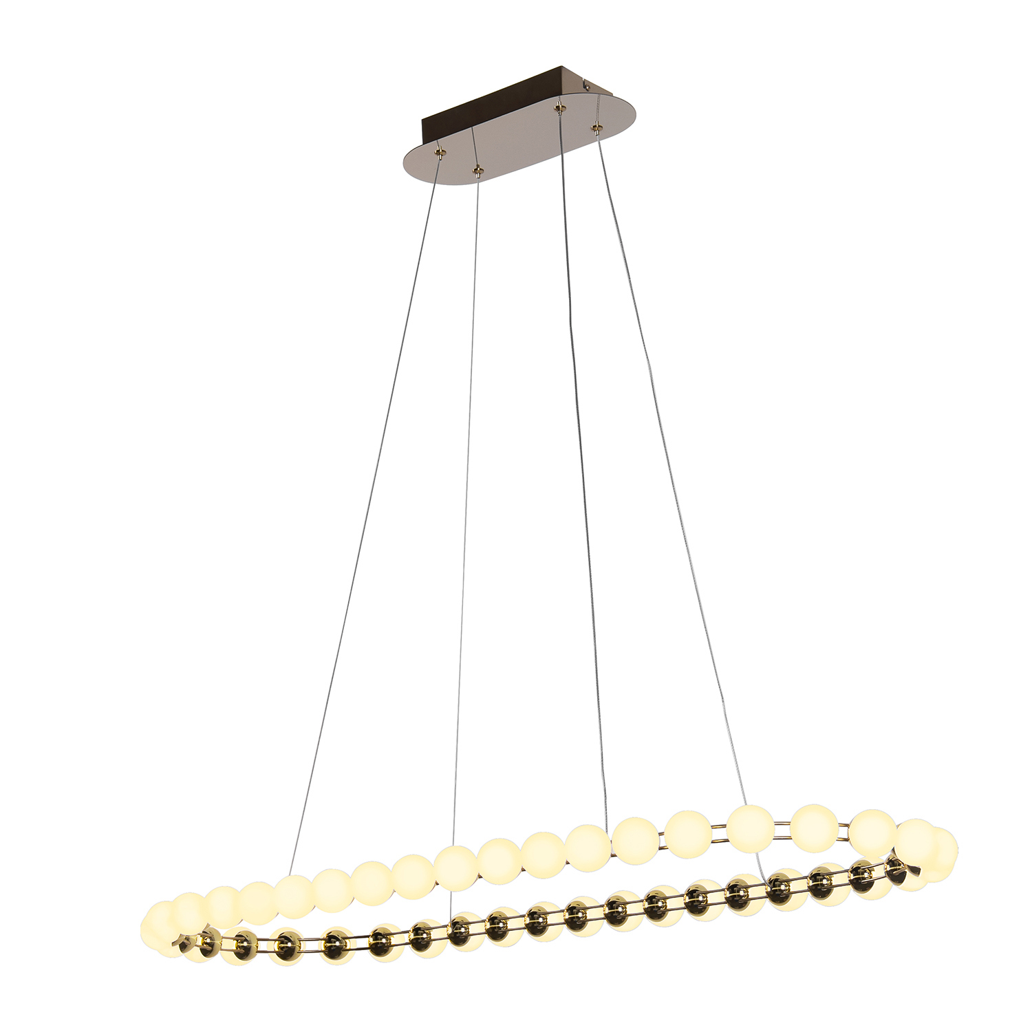 Изображение товара Люстра подвесная Favourite Helmet 4590-10p нейтральный белый свет латунь стильный дизайн