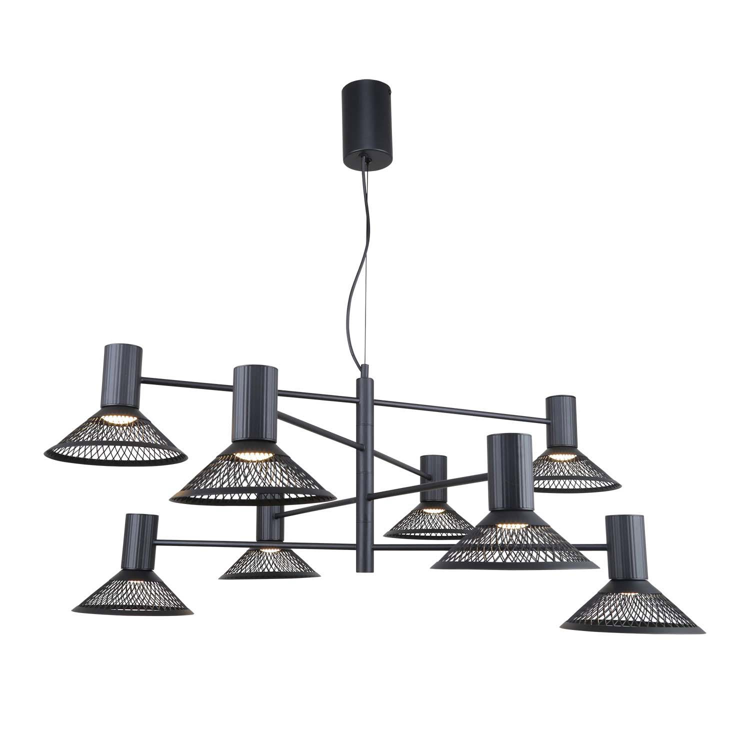 Изображение товара Подвесная люстра Favourite Metrics 4623-8p 8 ламп черный лофт