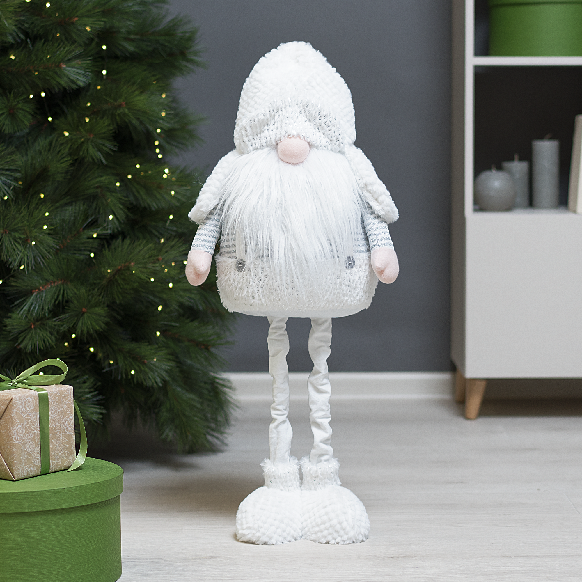 Изображение товара Фигура декоративная KREAFORTA Гном 80 см белый