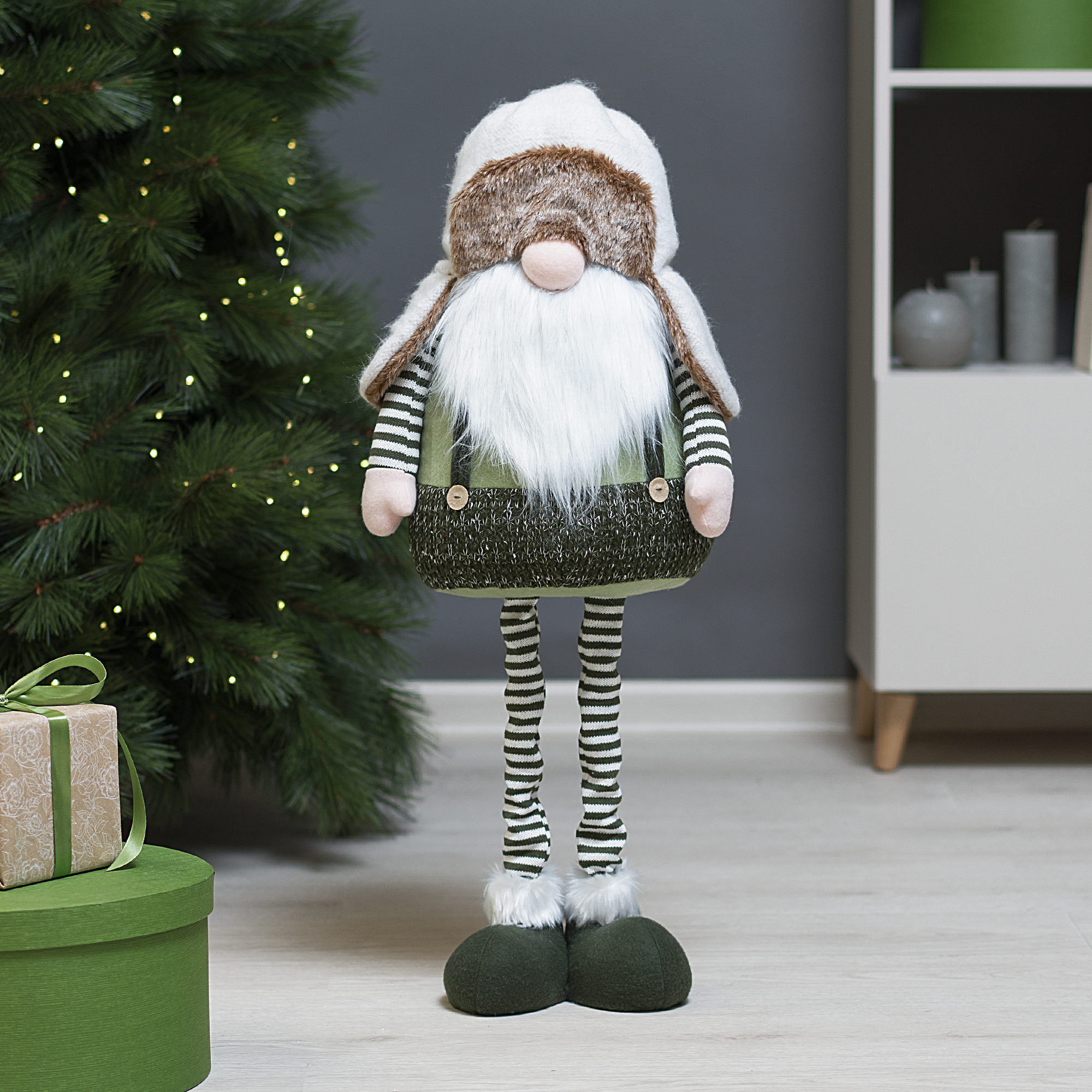 Изображение товара Фигура декоративная KREAFORTA Гном 80 см зеленый