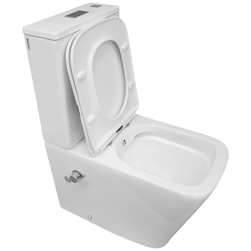 Изображение товара Унитаз-компакт Bloomix X-Cube AD3003RSB/UF1 безободковый с функцией биде и смесителем