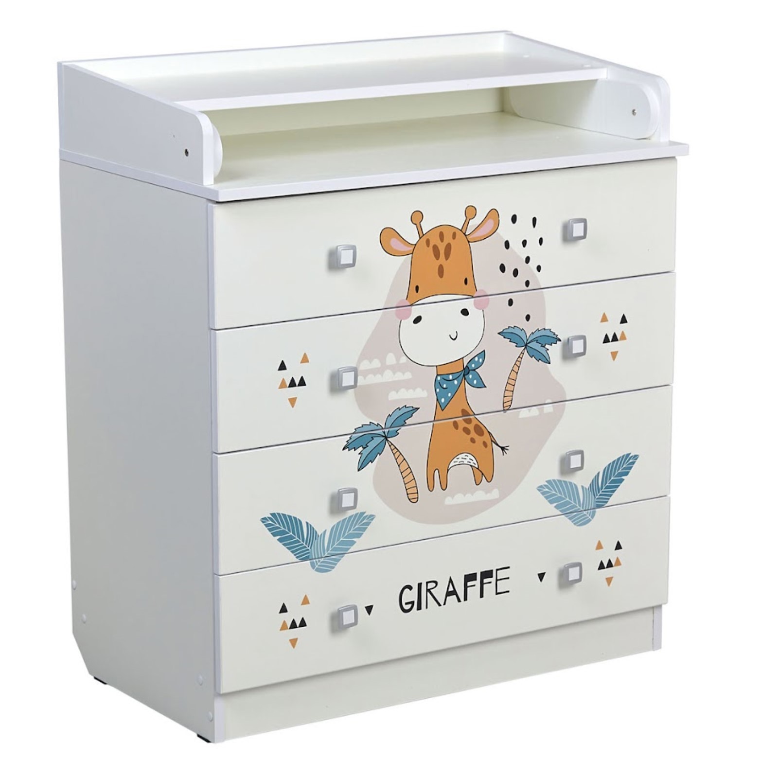 Изображение товара Комод Фея Жирафик 3 ящика 158х37х83 см ЛДСП цвет белый