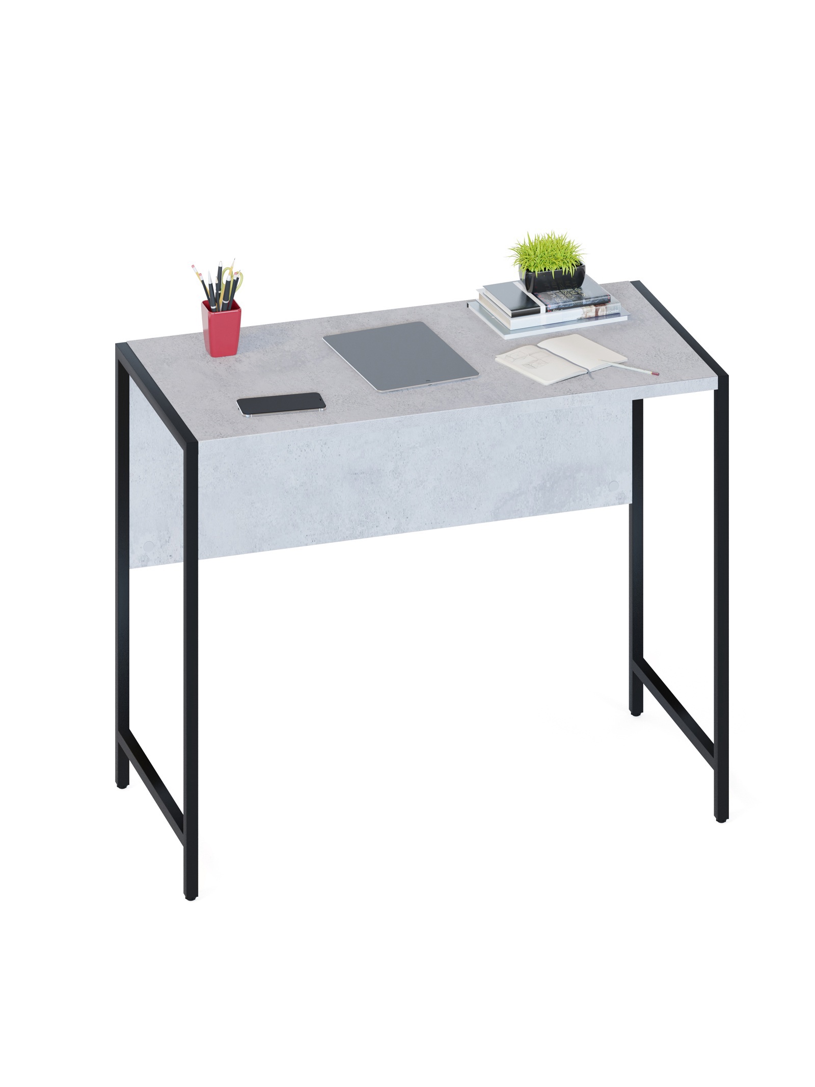 Изображение товара Стол письменный Сокол Лофт 94x75x44 см ЛДСП цвет бетон