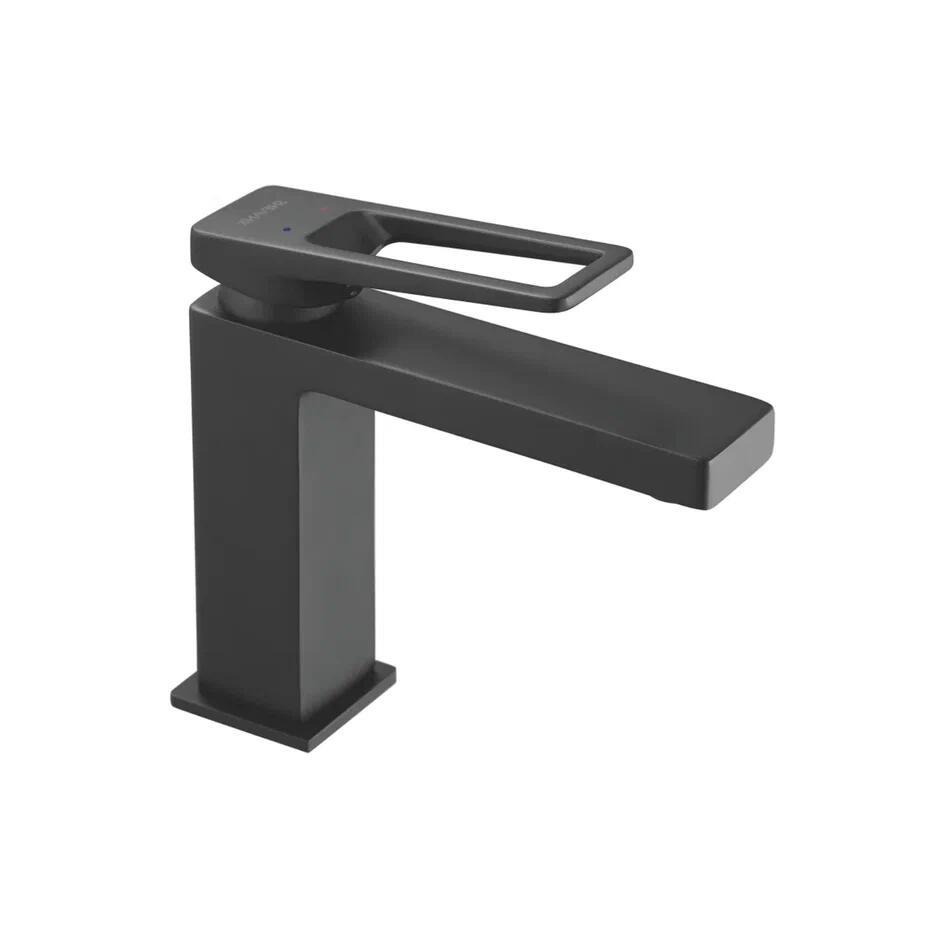 Изображение товара Смеситель для раковины Shevanik S6801H однорычажный черный матовый