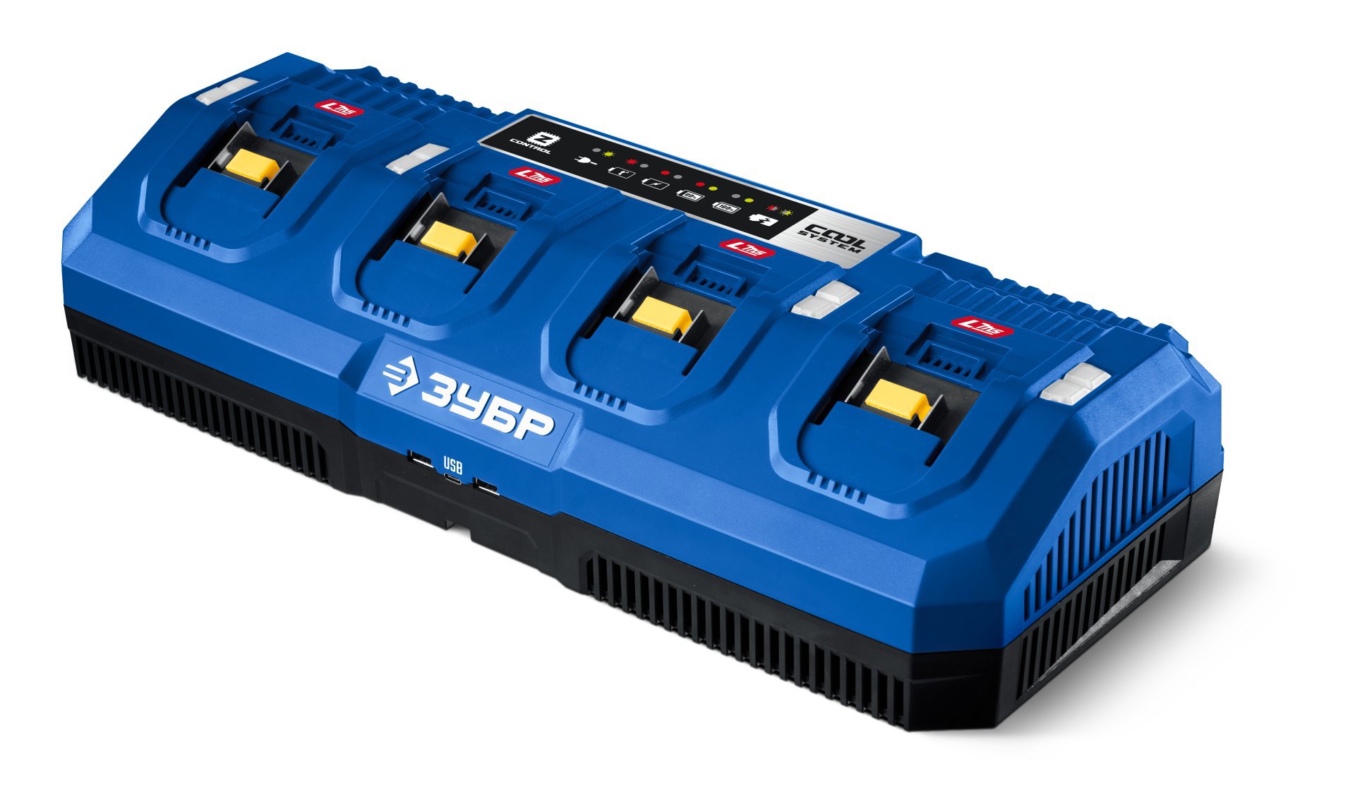Изображение товара Зарядное устройство для аккумуляторов Зубр Профессионал TC-20-4 4 порта быстрое и умное