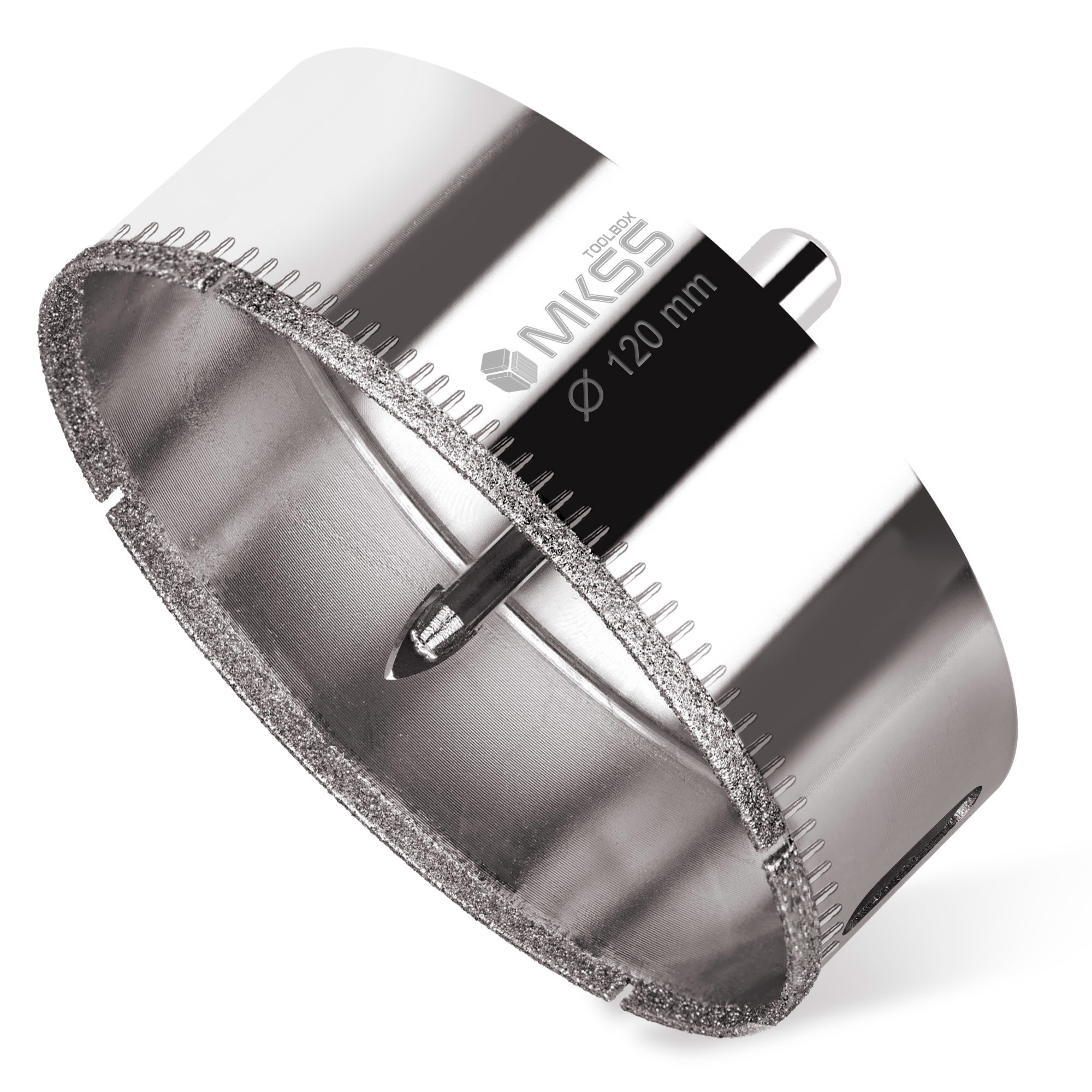 Изображение товара Коронка по керамике 120 мм MKSS Toolbox KS-120 без ударов с центристром