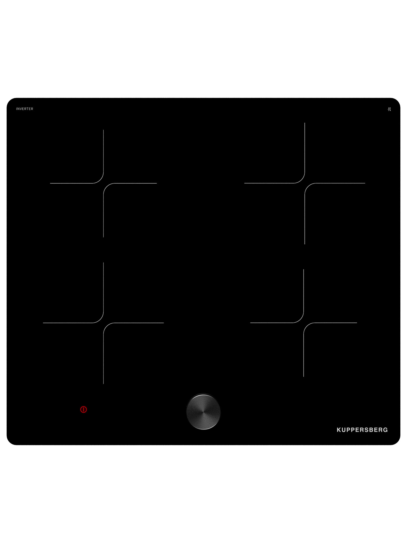 Изображение товара Электрическая варочная панель Kuppersberg ICI 608 4 конфорки индукция черный 59 см