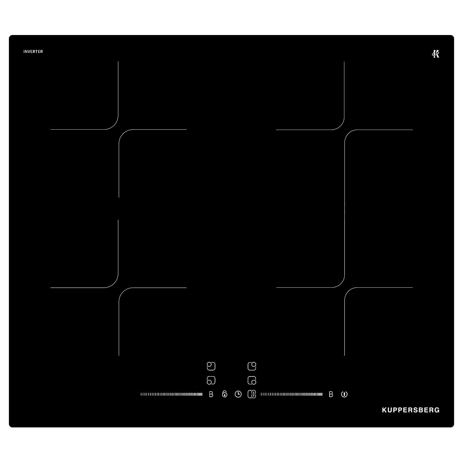 Изображение товара Электрическая варочная панель Kuppersberg ICI 615 59 см 4 конфорки цвет черный