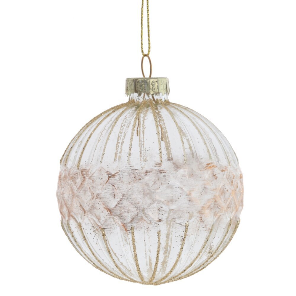 Изображение товара Елочный шар 809686 7 см стекло белый