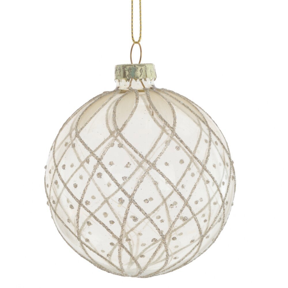 Изображение товара Елочный шар 809682 7 см стекло бесцветный/прозрачный