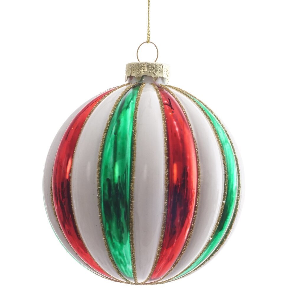 Изображение товара Елочный шар 805528 11 см стекло белый