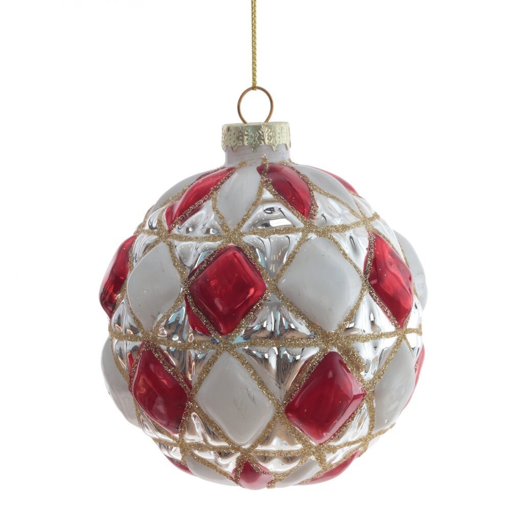 Изображение товара Елочный шар 809722 9 см стекло красный