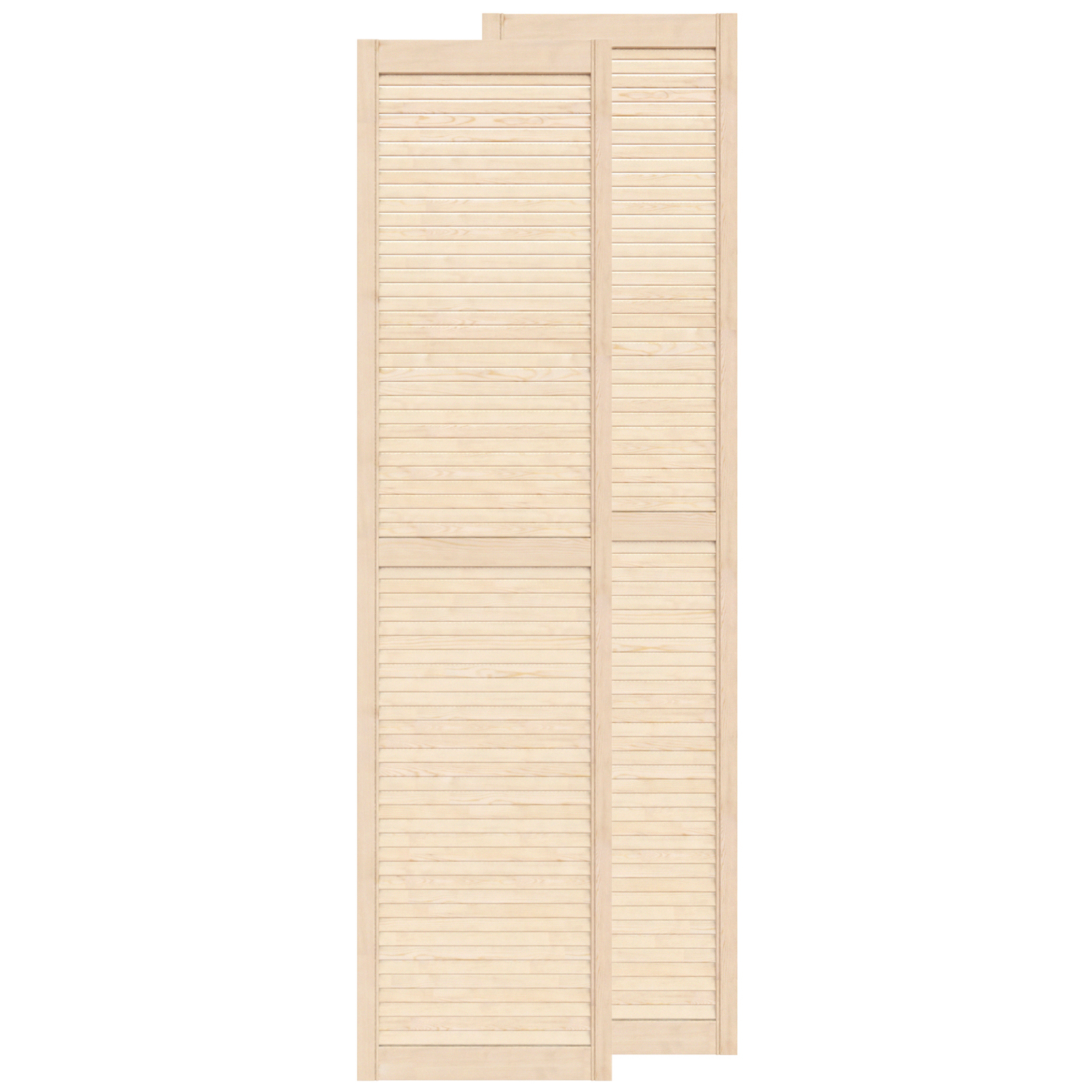 Изображение товара Жалюзийная деревянная дверь Timber&Style 202.5х54.4 см сосна Экстра комплект 2 шт