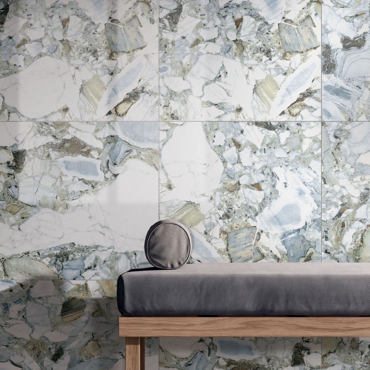 Изображение товара Керамогранит Vitra CityMarble 60x60 серый с эффектом мрамора