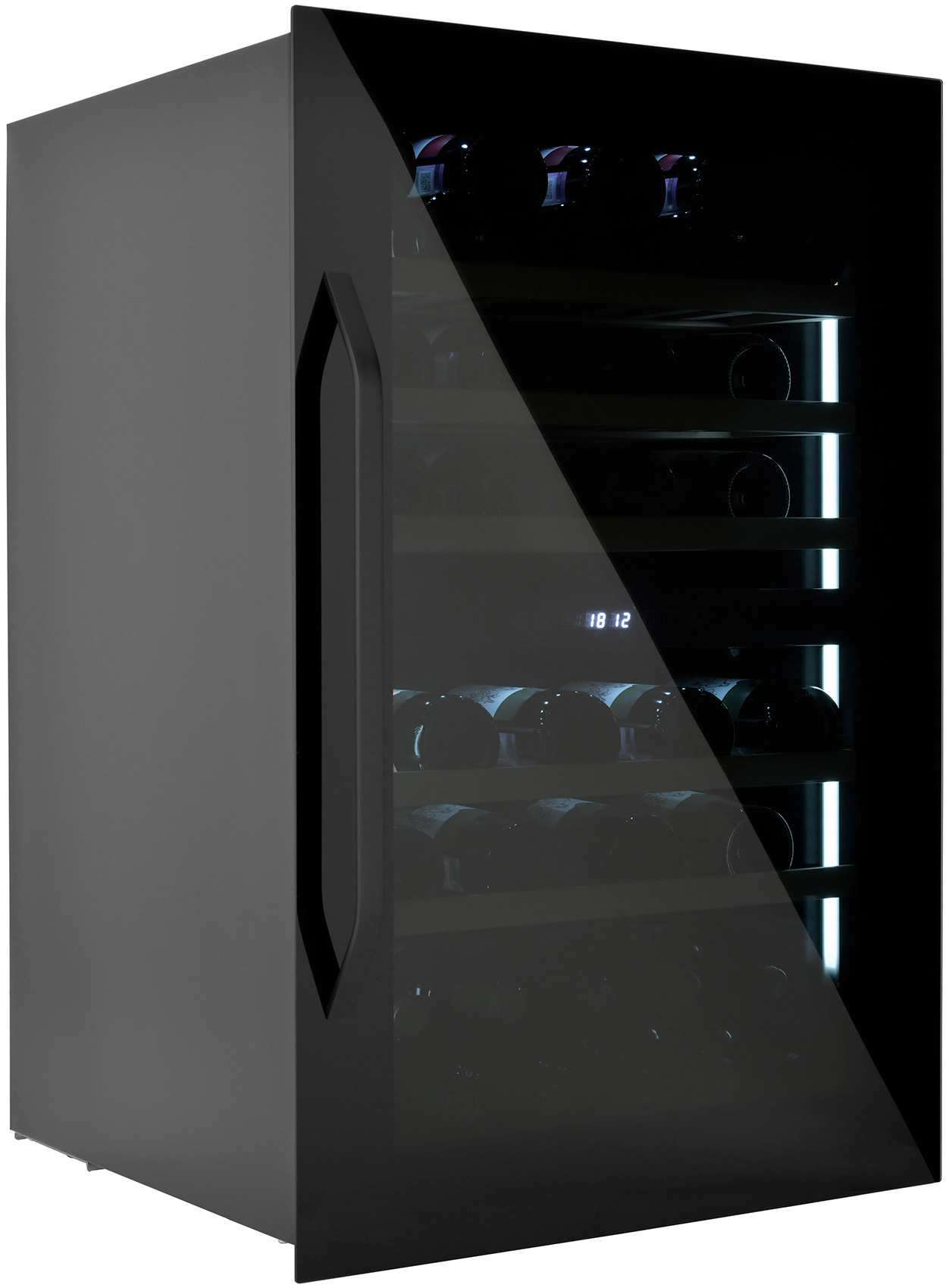 Изображение товара Винный шкаф Zugel ZCWI570DB встраиваемый 57 бутылок черный с двухзонной системой